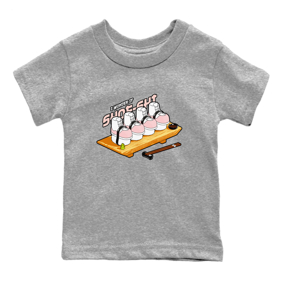 11s Legend Pink shirts to match jordans Shoe-Shi sneaker match tees Air Jordan 11 Legend Pink Drip Gear Zone streetwear brand Baby and Youth Heather Grey 2 cotton tee