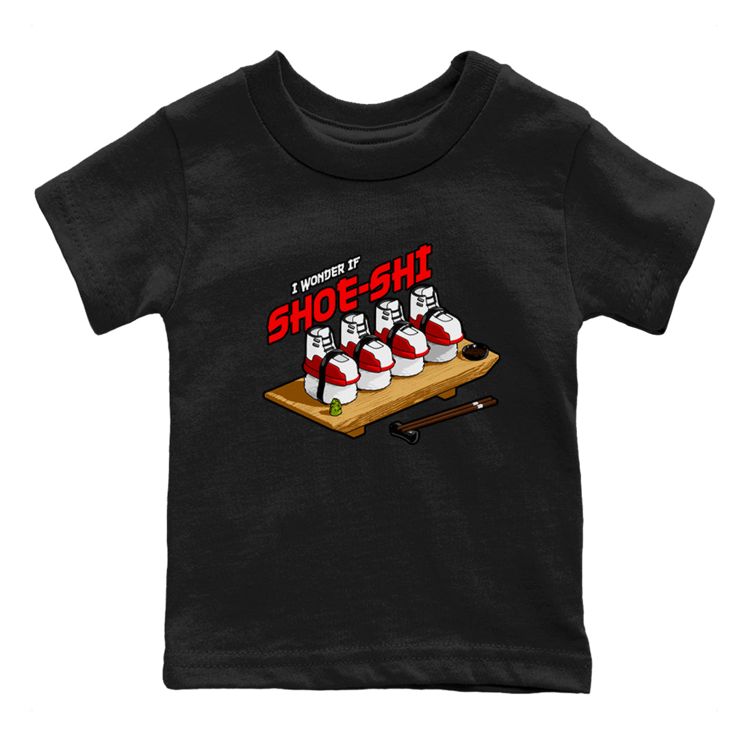 Air Jordan 12 Cherry shirt to match jordans Shoe-Shi sneaker tees AJ12 Cherry Drip Gear Zone Baby Toddler Black 2 T-Shirt