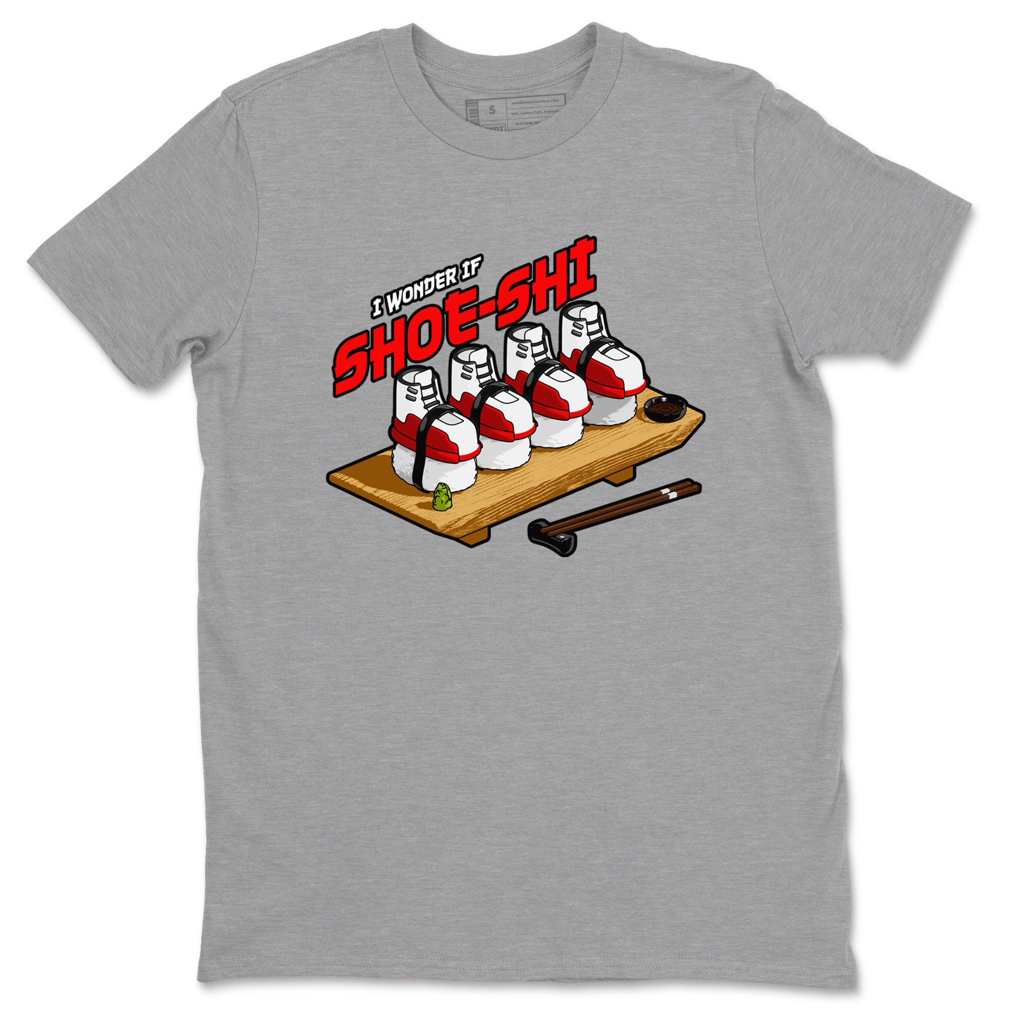 Air Jordan 12 Cherry shirt to match jordans Shoe-Shi sneaker tees AJ12 Cherry Drip Gear Zone Unisex Heather Grey 2 T-Shirt