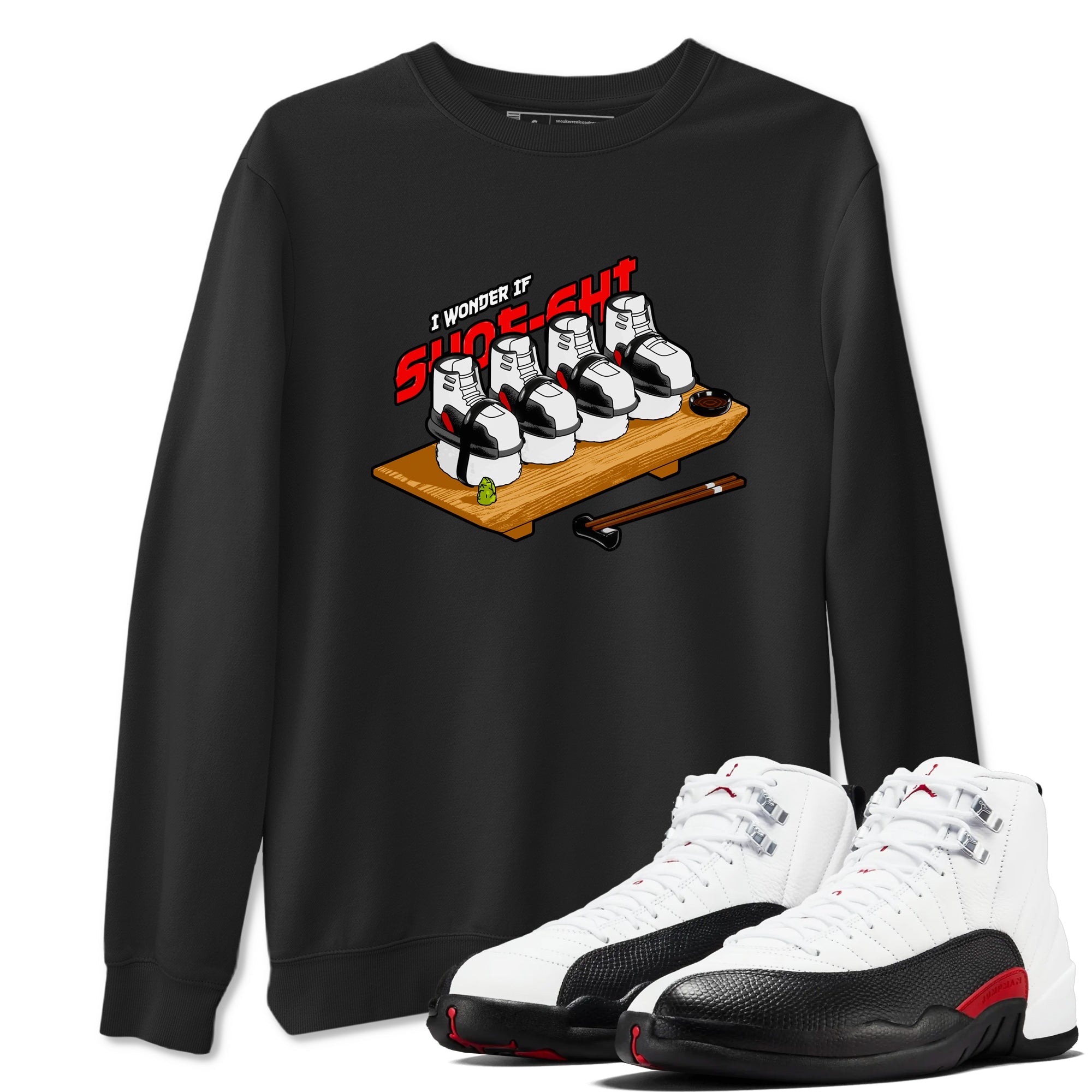 12s Taxi Flip shirts to match jordans Shoe-Shi sneaker match tees Air Jordan 12 Taxi Flip Drip Gear Zone streetwear brand Black 1 unisex cotton tee
