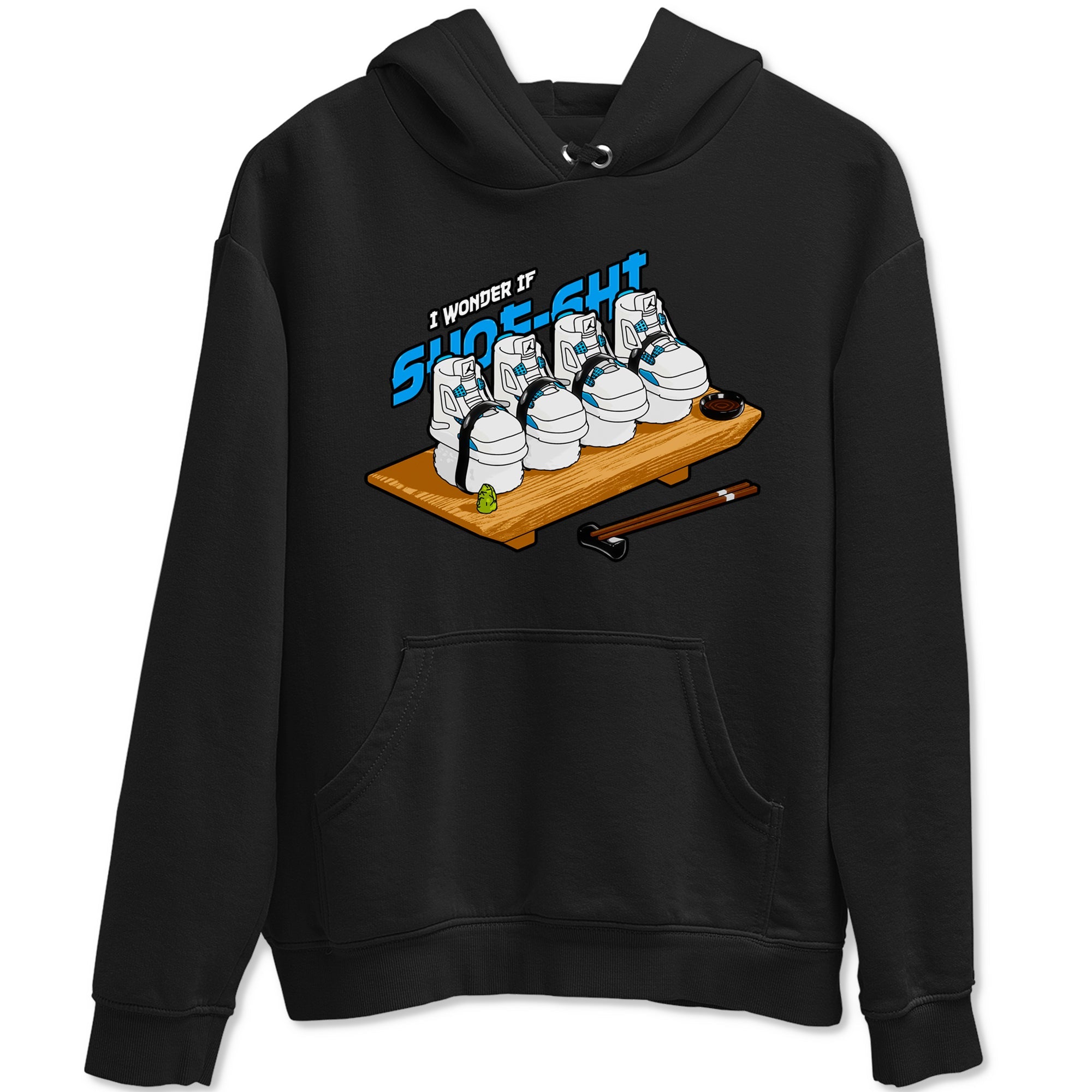Air Jordan 4 Industrial Blue shirt to match jordans Shoe-Shi sneaker tees Air Jordan 4 Military Blue Drip Gear Zone unisex cotton Black 2 crew neck shirt