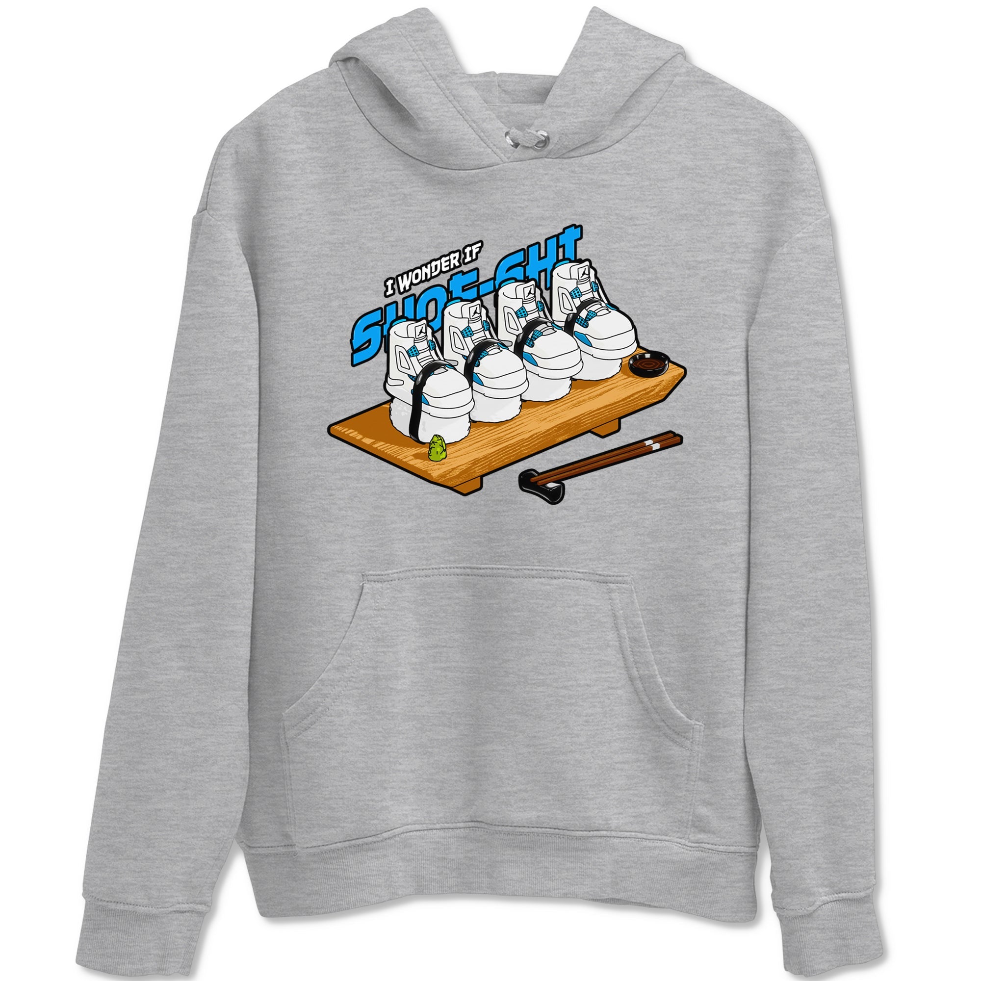 Air Jordan 4 Industrial Blue shirt to match jordans Shoe-Shi sneaker tees Air Jordan 4 Military Blue Drip Gear Zone unisex cotton Heather Grey 2 crew neck shirt