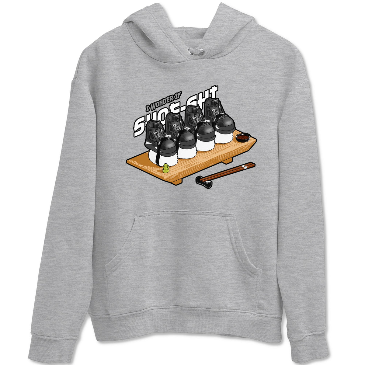 4s White Thunder shirts to match jordans Shoe-Shi sneaker match tees Air Jordan 4 White Thunder Drip Gear Zone unisex cotton Heather Grey 2 crew neck shirts