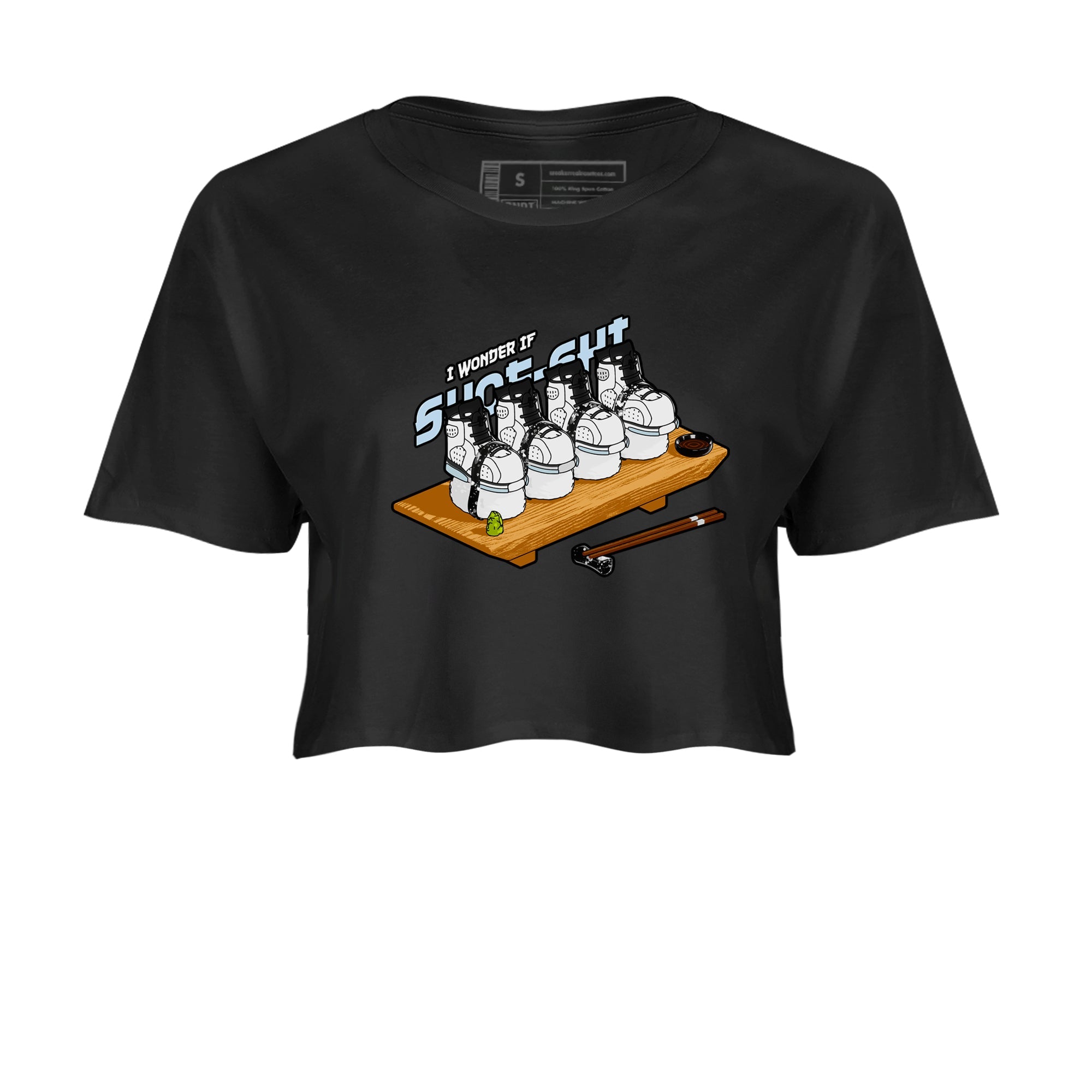 AJ6 White Black shirts to match jordans Shoe-Shi sneaker match tees Air Jordan 6 White Black Drip Gear Zone streetwear brand Black 2 crop tee