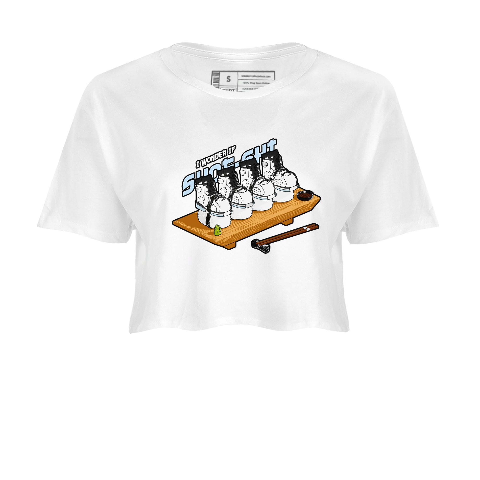 AJ6 White Black shirts to match jordans Shoe-Shi sneaker match tees Air Jordan 6 White Black Drip Gear Zone streetwear brand White 2 crop tee