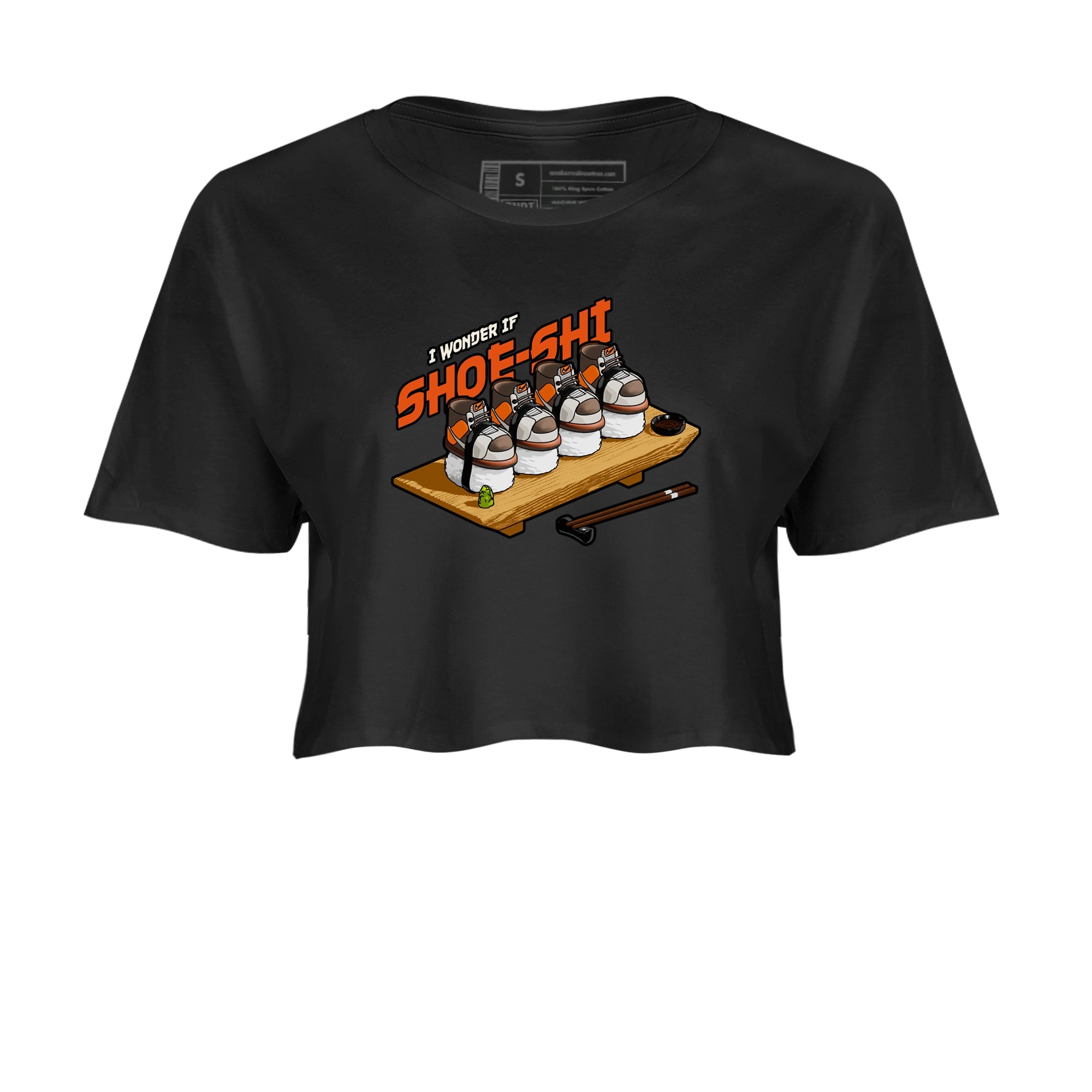 Dunk Red Panda shirt to match jordans Shoe-Shi sneaker tees Dunk Red Panda Drip Gear Zone Black 2 Crop T-Shirt