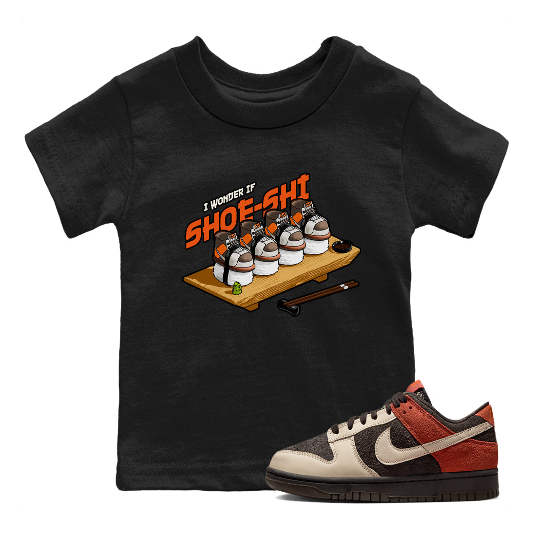 Dunk Red Panda shirt to match jordans Shoe-Shi sneaker tees Dunk Red Panda Drip Gear Zone Baby Toddler Black 1 T-Shirt
