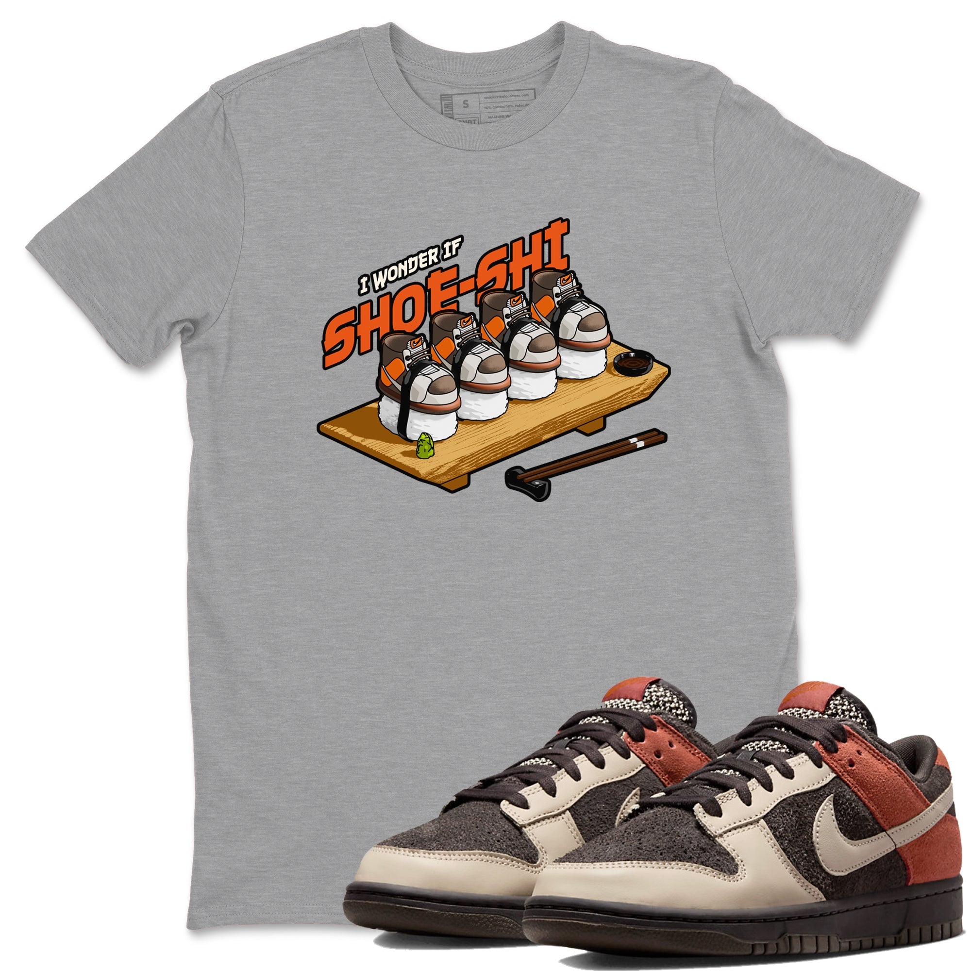 Dunk Red Panda shirt to match jordans Shoe-Shi sneaker tees Dunk Red Panda Drip Gear Zone Unisex Heather Grey 1 T-Shirt