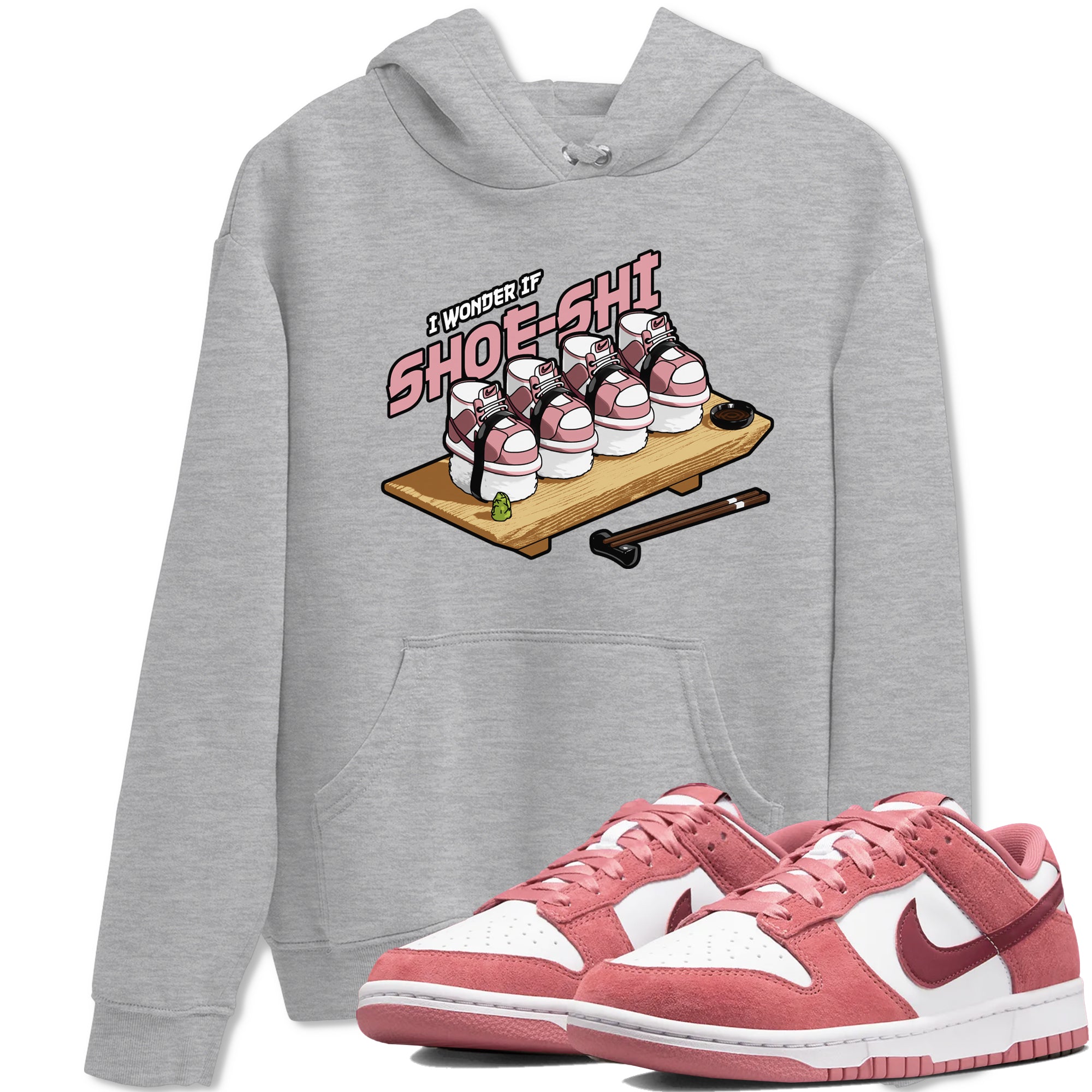 Dunk Valentines Day 2024 shirt to match jordans Shoe-Shi sneaker tees Dunk Happy Valentines Day 2024 Drip Gear Zone Unisex Heather Grey 1 T-Shirt