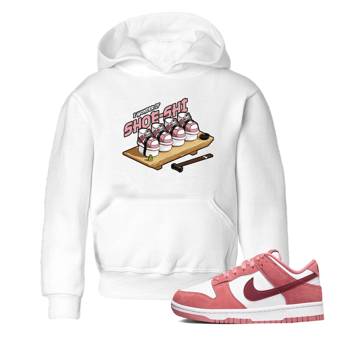 Dunk Valentines Day 2024 shirt to match jordans Shoe-Shi sneaker tees Dunk Happy Valentines Day 2024 Drip Gear Zone Baby Toddler White 1 T-Shirt