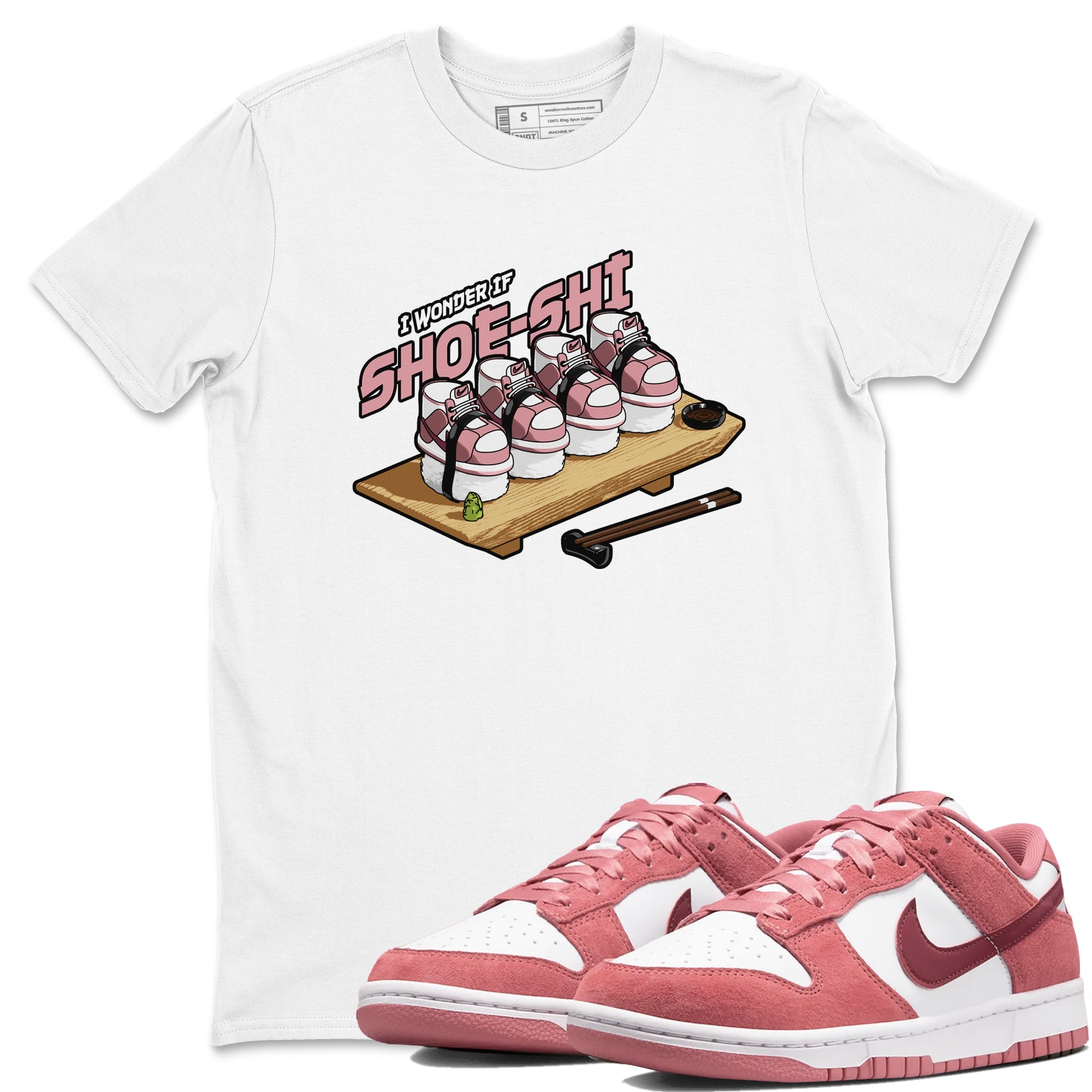 Dunk Valentines Day 2024 shirt to match jordans Shoe-Shi sneaker tees Dunk Happy Valentines Day 2024 Drip Gear Zone Unisex White 1 T-Shirt