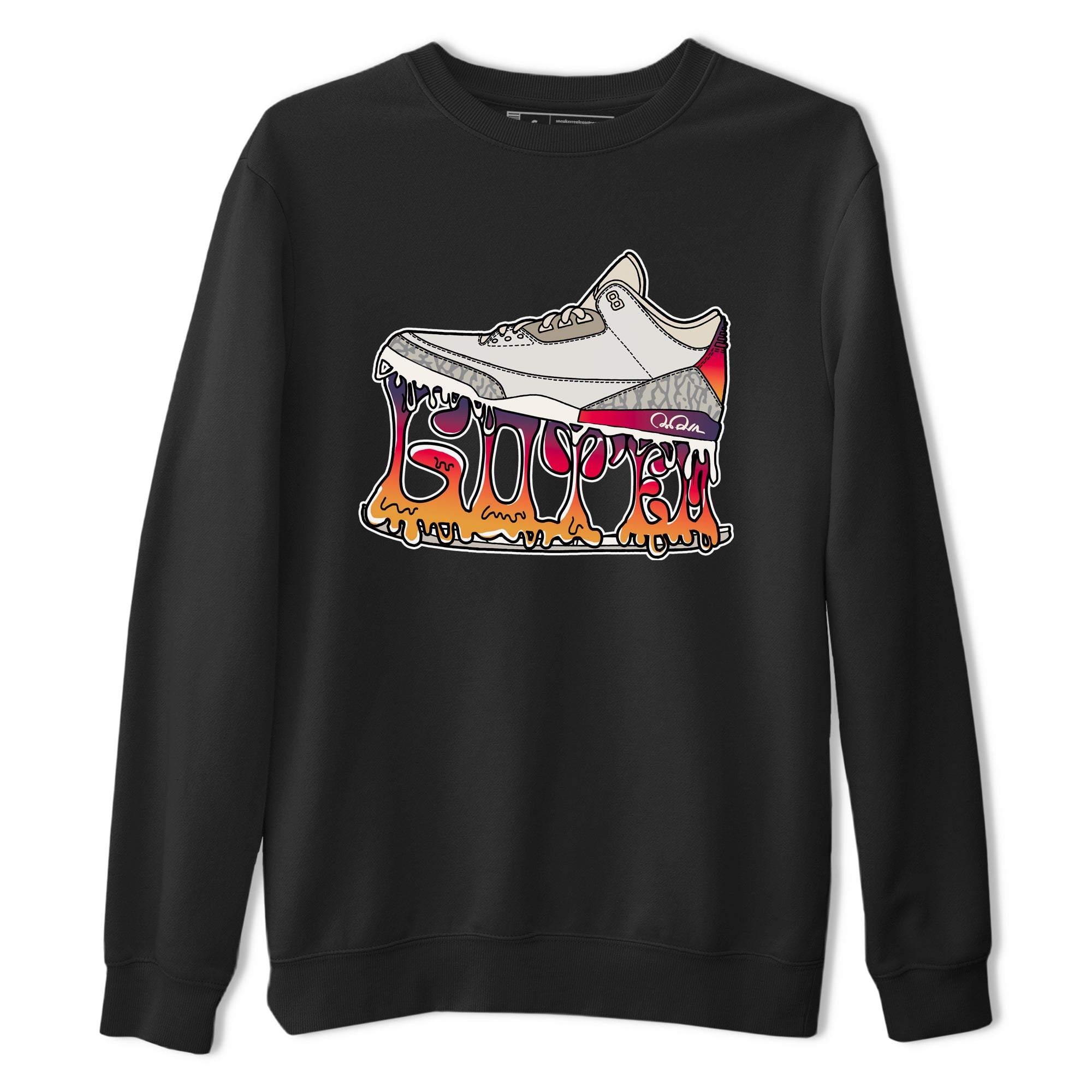 Air Jordan 3 J Balvin shirt to match jordans Shoe Stuck sneaker tees AJ3 J Balvin Drip Gear Zone Unisex Black 2 T-Shirt