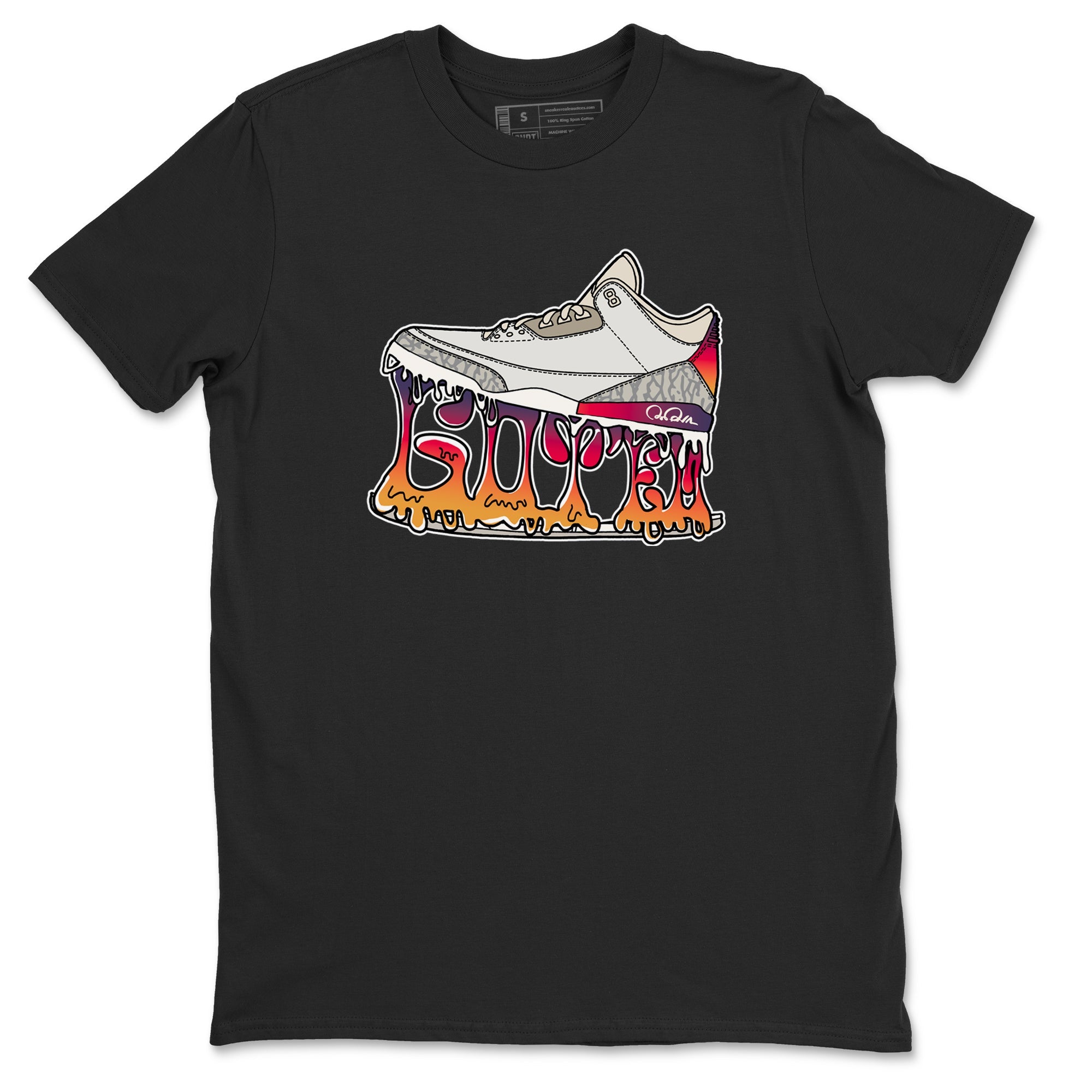 Air Jordan 3 J Balvin shirt to match jordans Shoe Stuck sneaker tees AJ3 J Balvin Drip Gear Zone Unisex Black 2 T-Shirt