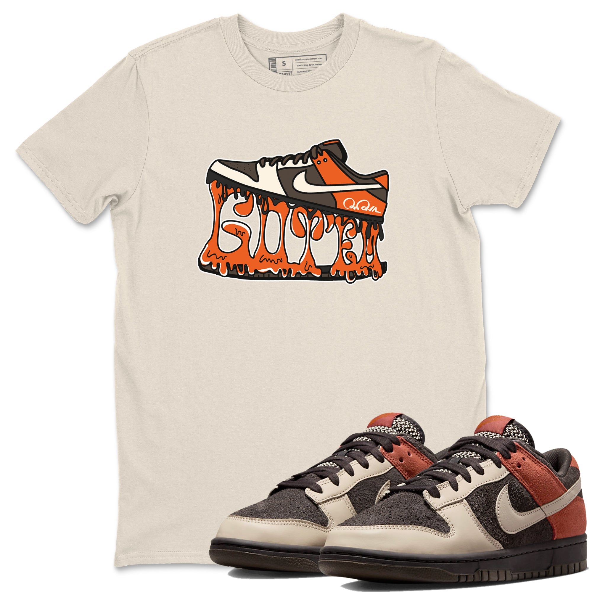 Dunk Red Panda shirt to match jordans Shoe Stuck sneaker tees Nike Dunk Low Red Panda Drip Gear Zone Unisex Natural 1 T-Shirt