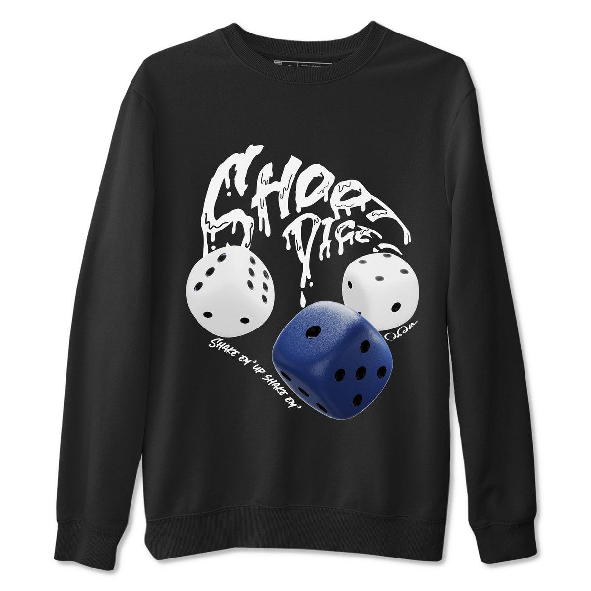 1s Midnight Navy shirts to match jordans Shoot Dice sneaker match tees Air Jordan 1 Midnight Navy match shoes to clothes Drip Gear Zone unisex cotton Black 2 shirts