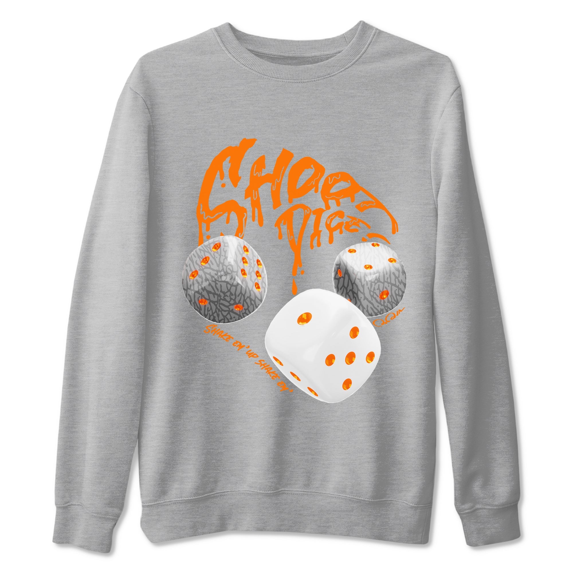 3s Georgia Peach shirt to match jordans Shoot Dice sneaker tees Air Jordan 3 Georgia Peach Drip Gear Zone unisex cotton Heather Grey 2 crew neck shirt
