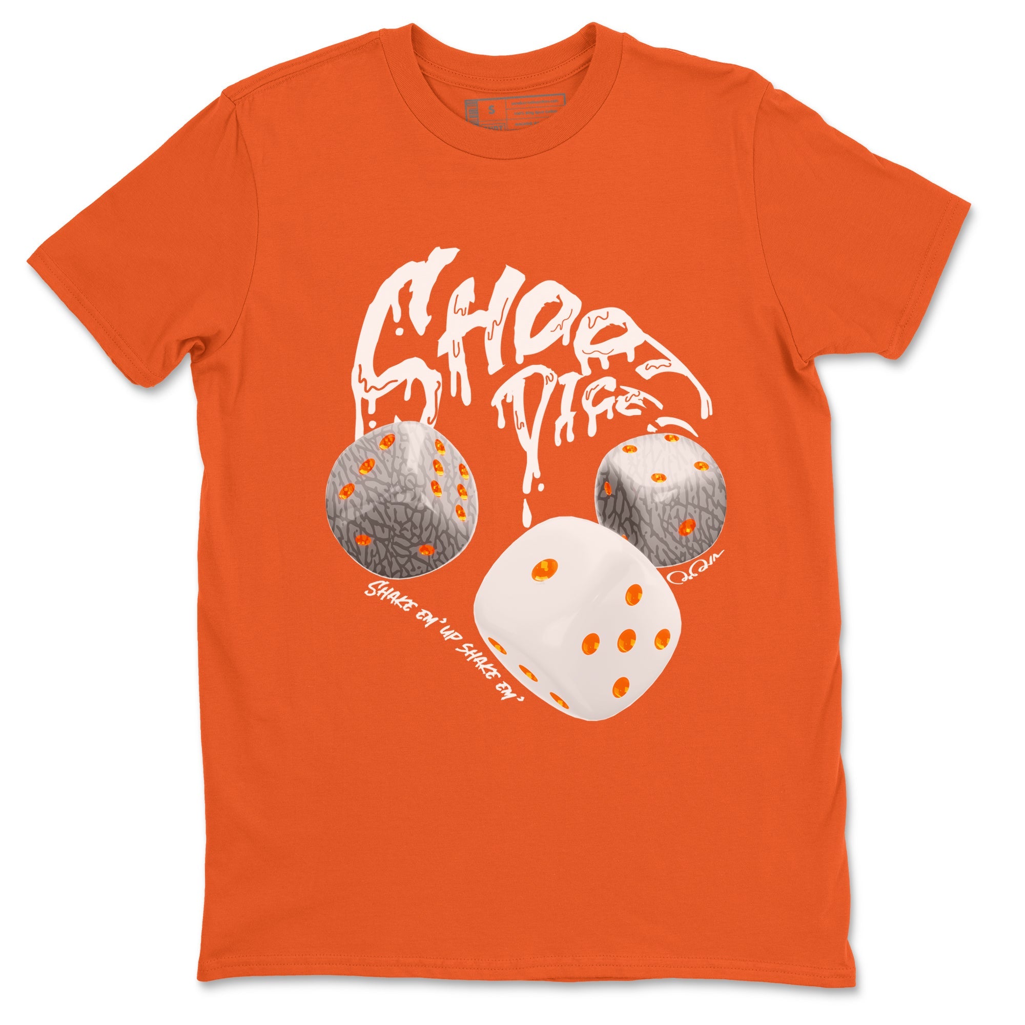 3s Georgia Peach shirt to match jordans Shoot Dice sneaker tees Air Jordan 3 Georgia Peach Drip Gear Zone unisex cotton Orange 2 crew neck shirt