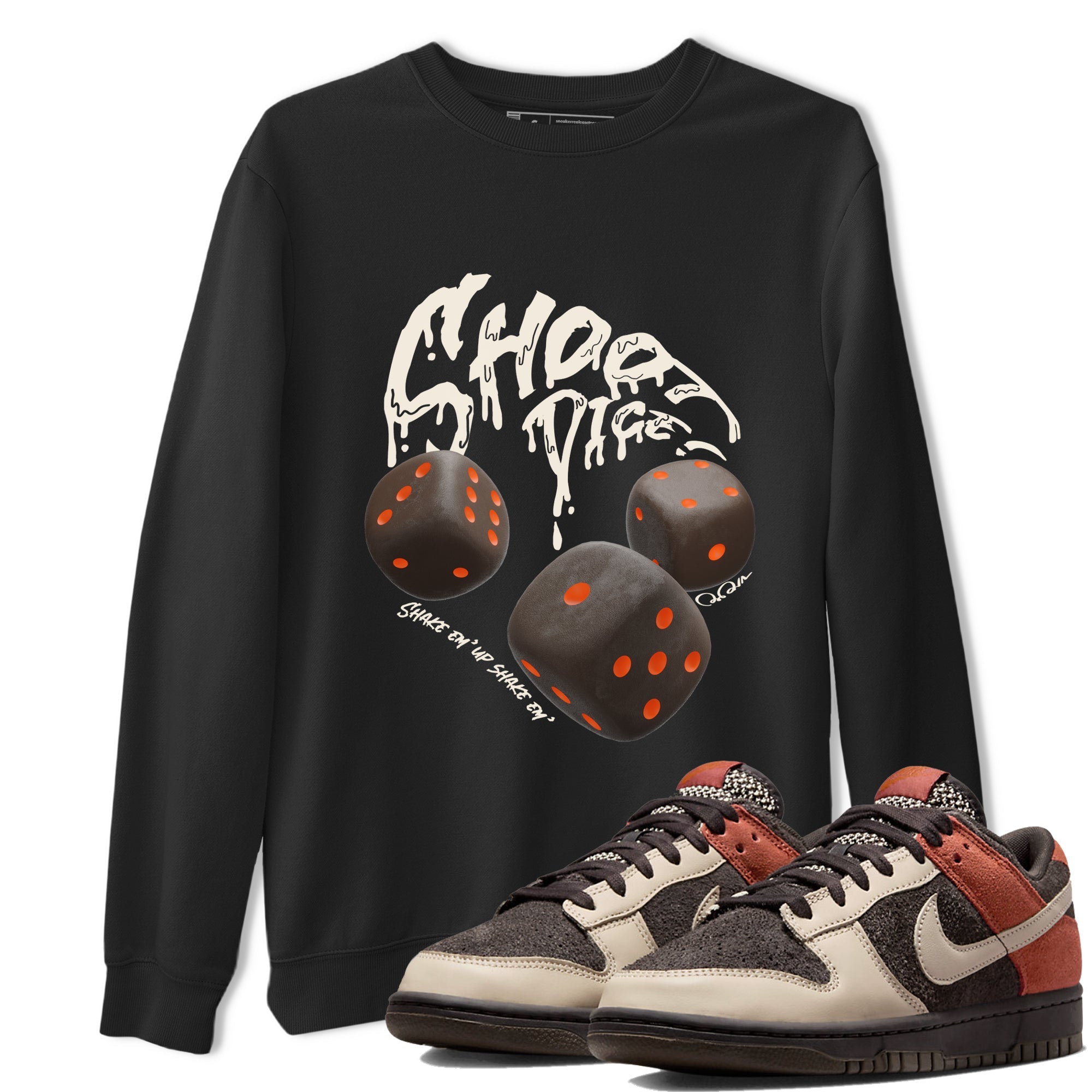 Dunk Red Panda shirt to match jordans Shoot Dice sneaker tees Nike Dunk LowRed Panda Drip Gear Zone Unisex Black 1 T-Shirt