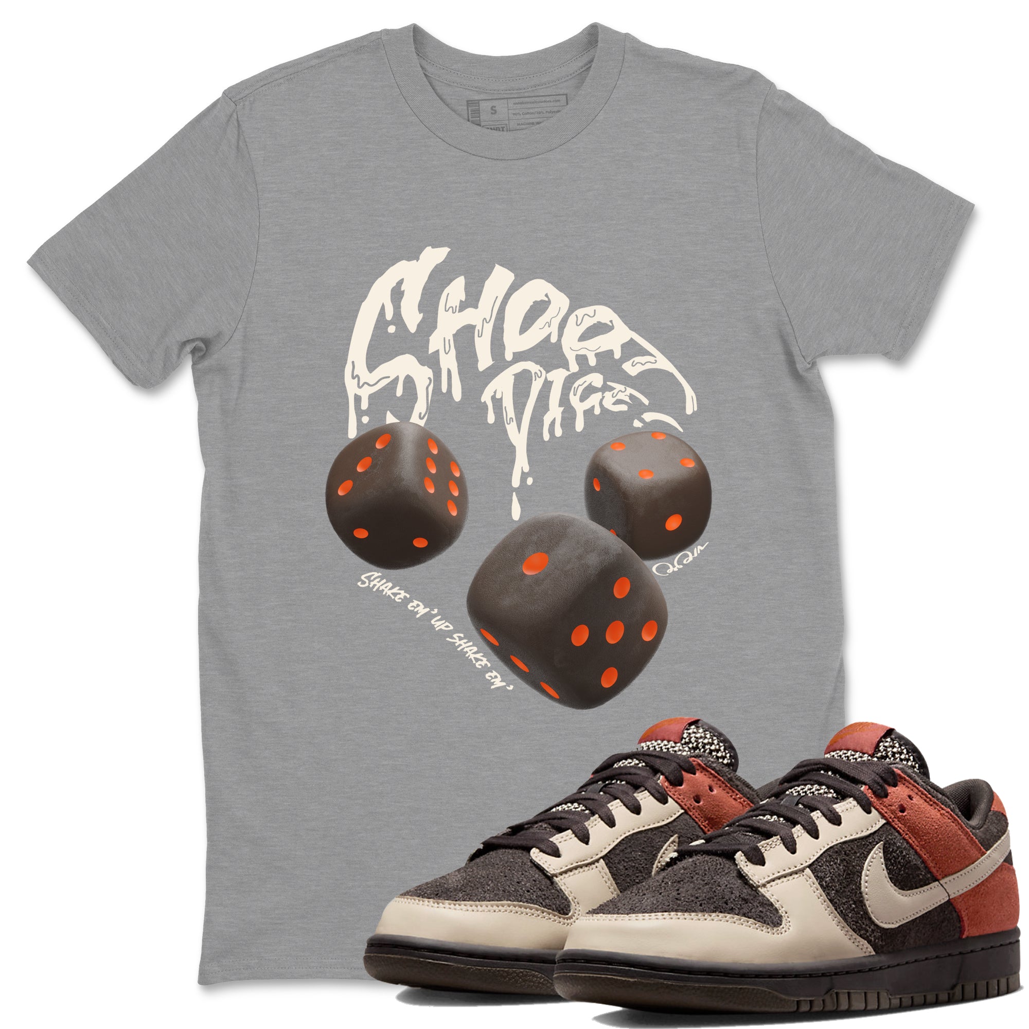 Dunk Red Panda shirt to match jordans Shoot Dice sneaker tees Nike Dunk LowRed Panda Drip Gear Zone Unisex Heather Grey 1 T-Shirt