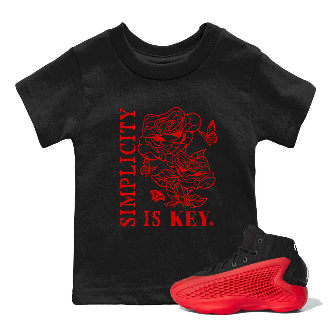 AE 1 Bred Shirts To Match Jordans Simplicity Is Key sneaker match tees AE 1 Bred Tee Drip Gear Zone Youth Baby Black 1 crew neck shirts