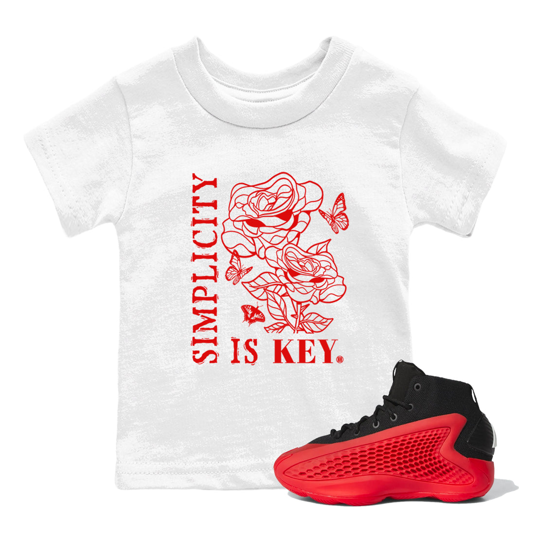 AE 1 Bred Shirts To Match Jordans Simplicity Is Key sneaker match tees AE 1 Bred Tee Drip Gear Zone Youth Baby White 1 crew neck shirts