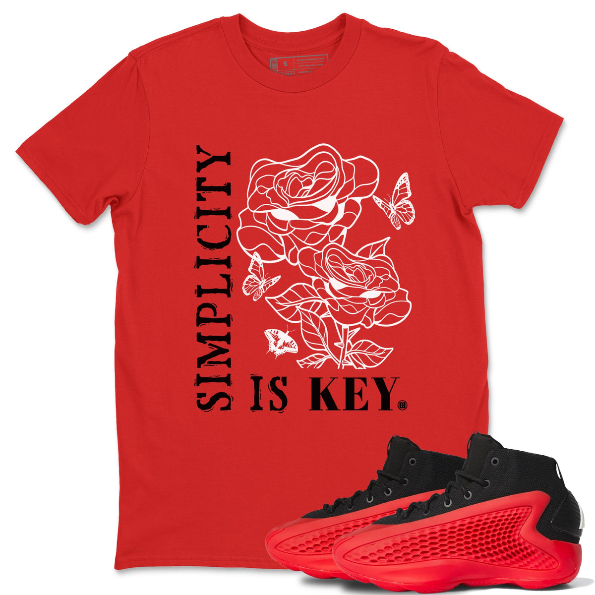 AE 1 Bred Shirts To Match Jordans Simplicity Is Key sneaker match tees AE 1 Bred Tee Drip Gear Zone unisex cotton Red 1 crew neck shirts
