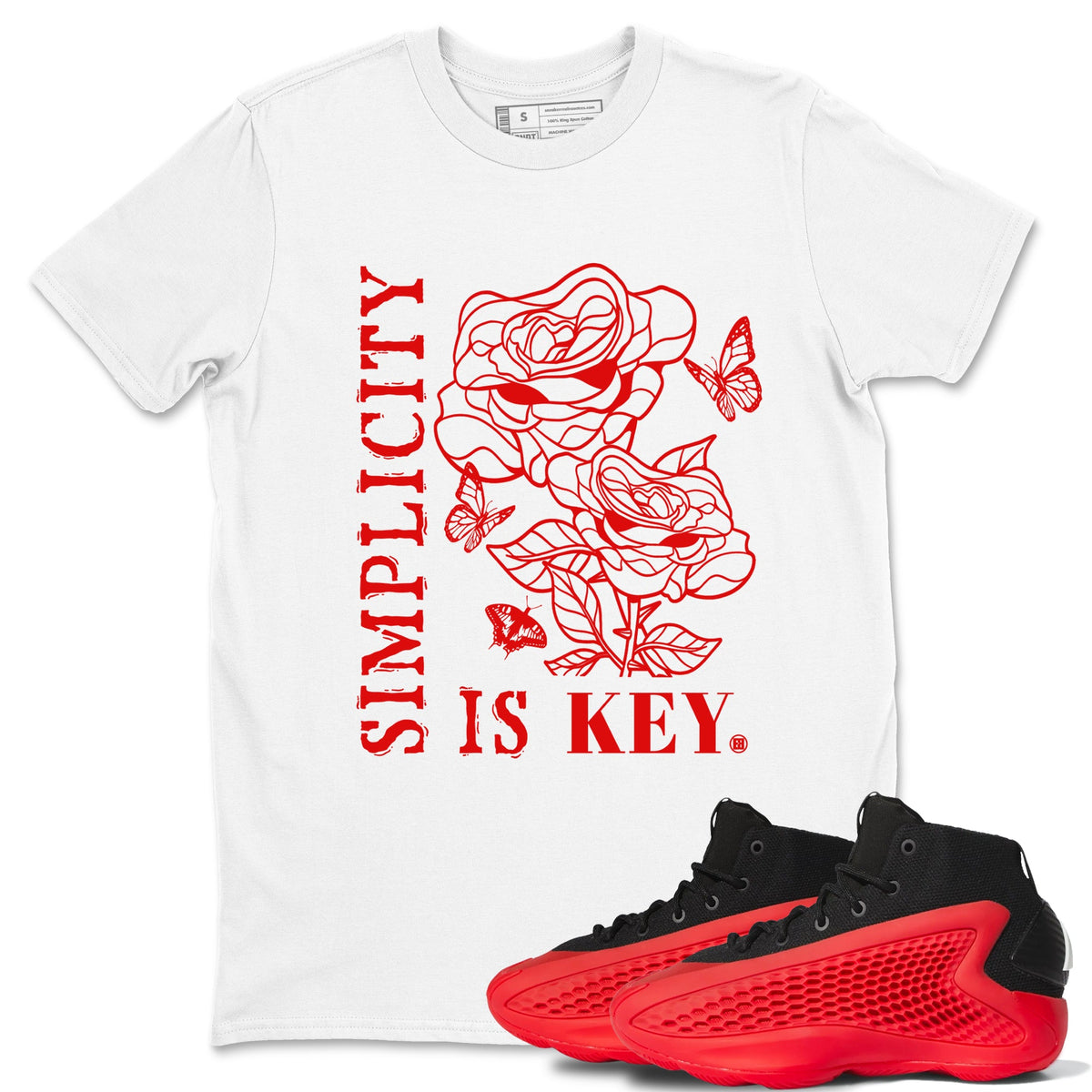 AE 1 Bred Shirts To Match Jordans Simplicity Is Key sneaker match tees AE 1 Bred Tee Drip Gear Zone unisex cotton White 1 crew neck shirts