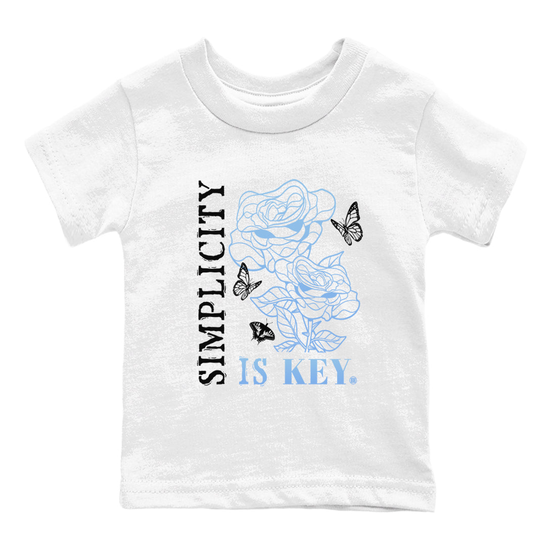 11s Legend Blue shirts to match jordans Simplicity Is Key sneaker match tees Air Jordan 11 Retro Legend Blue match shoes to clothes Drip Gear Zone Youth Baby White 2 tee