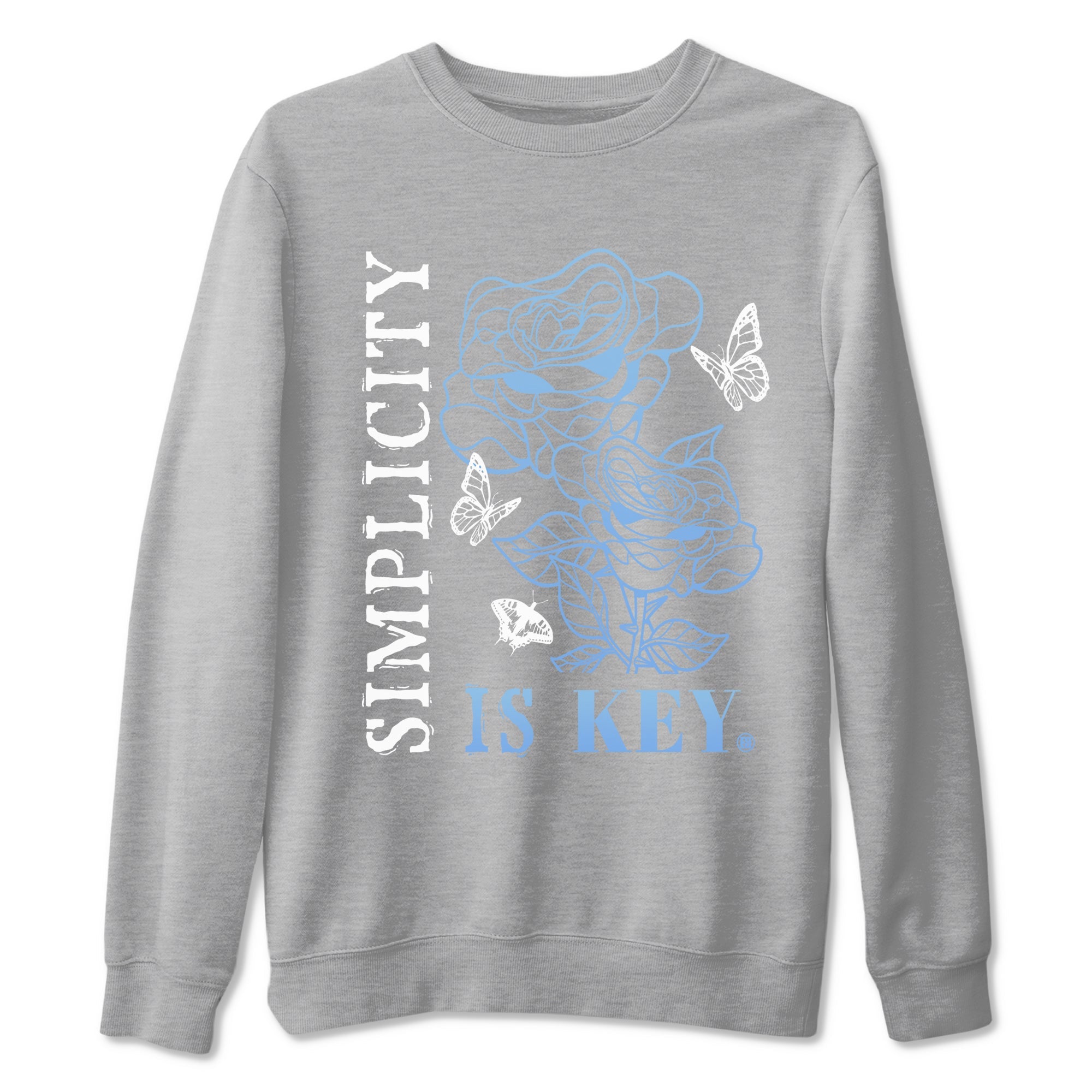 11s Legend Blue shirts to match jordans Simplicity Is Key sneaker match tees Air Jordan 11 Retro Legend Blue match shoes to clothes Drip Gear Zone unisex cotton Heather Grey 2 shirts