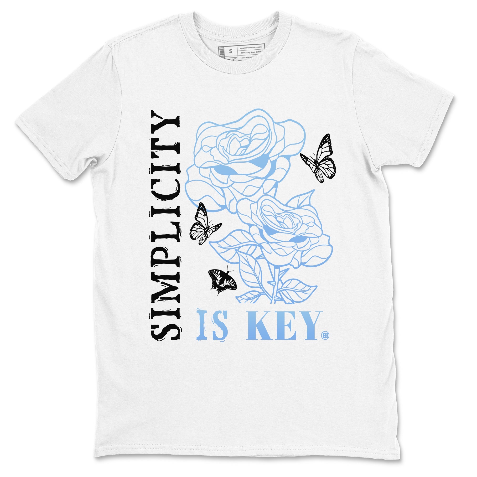 11s Legend Blue shirts to match jordans Simplicity Is Key sneaker match tees Air Jordan 11 Retro Legend Blue match shoes to clothes Drip Gear Zone unisex cotton White 2 shirts