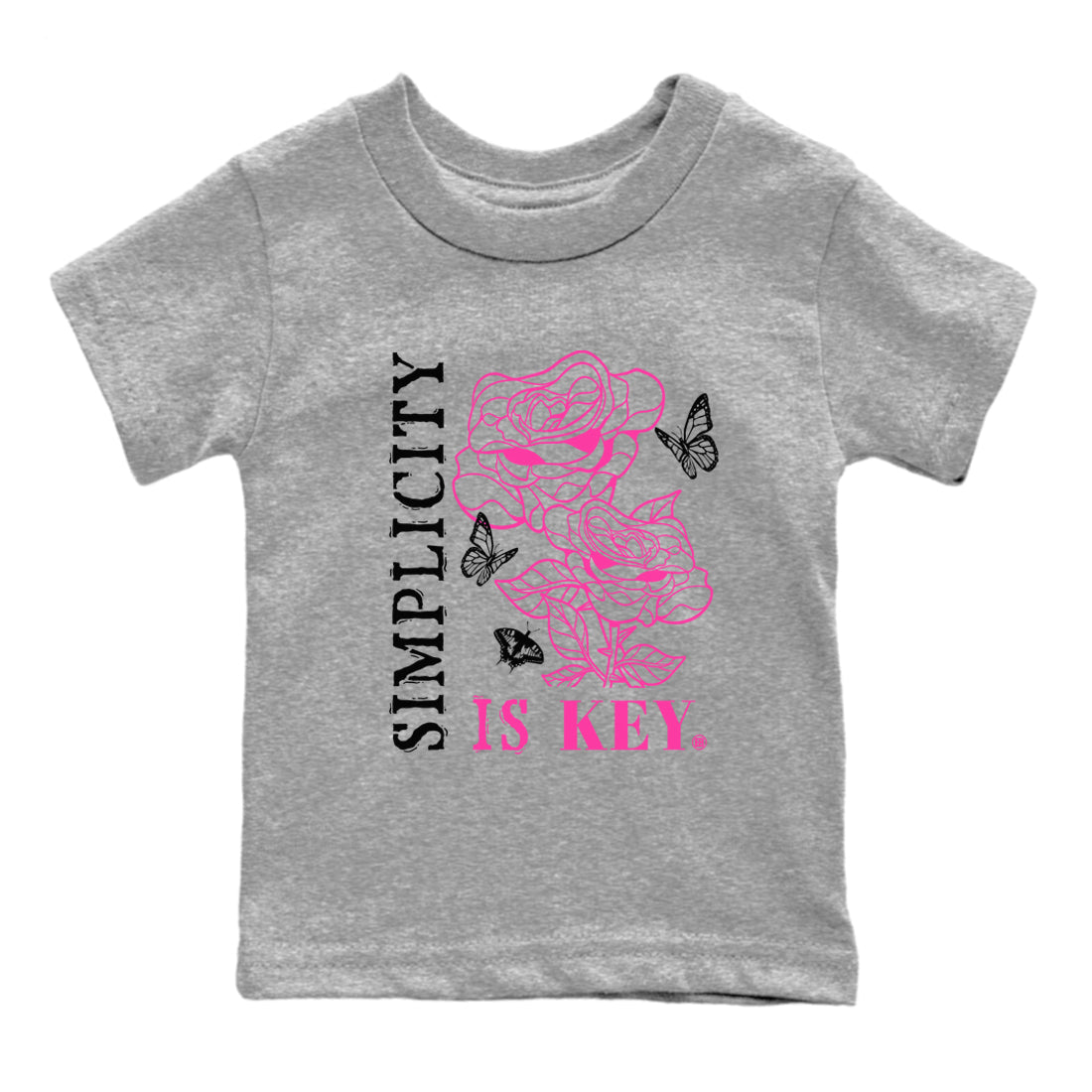 Nike KD 4 Retro Aunt Pearl shirts to match jordans Simplicity Is Key sneaker match tees Nike KD 4 Aunt Pearl match shoes to clothes Drip Gear Zone Youth Baby Heather Grey 2 tee