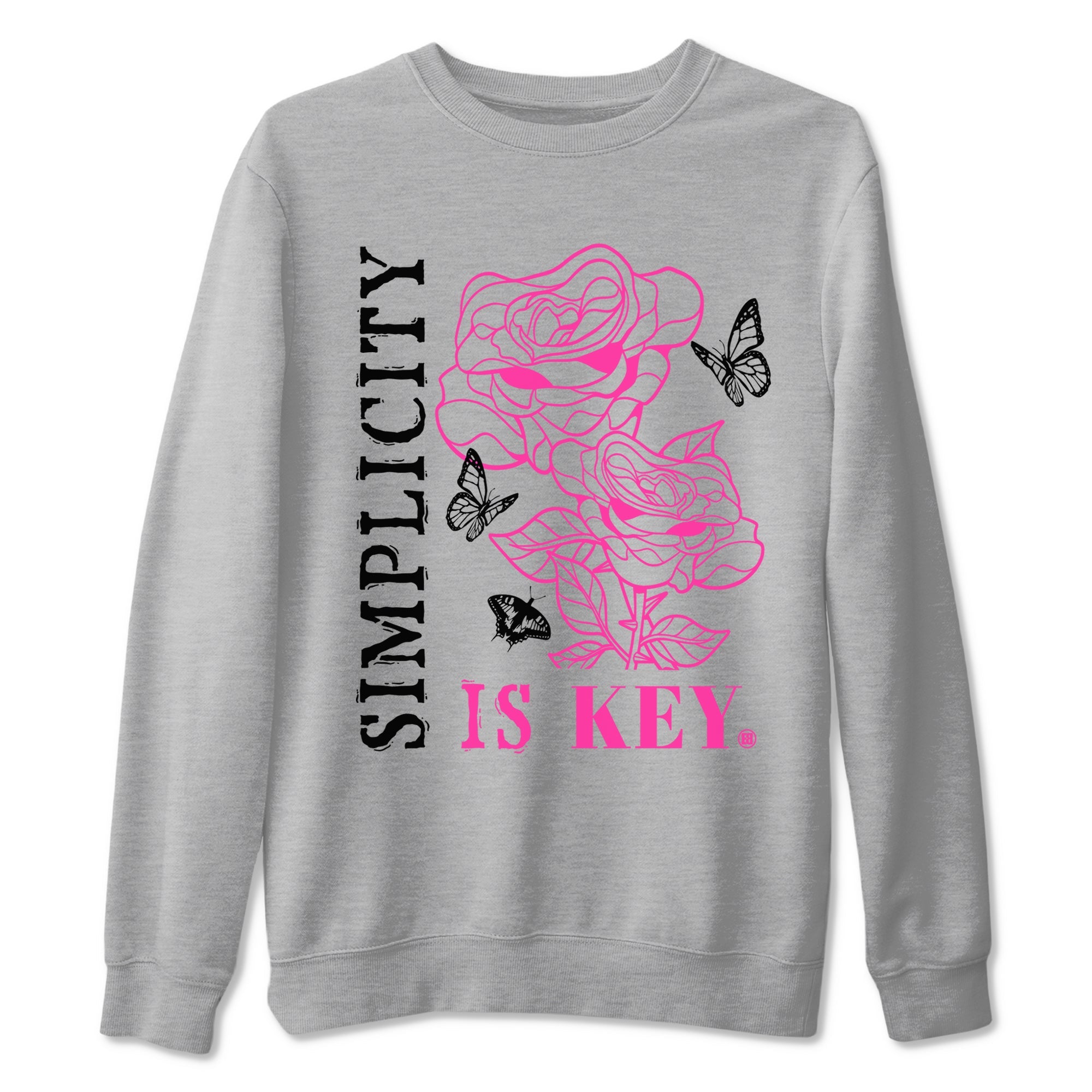 Nike KD 4 Retro Aunt Pearl shirts to match jordans Simplicity Is Key sneaker match tees Nike KD 4 Aunt Pearl match shoes to clothes Drip Gear Zone unisex cotton Heather Grey 2 shirts