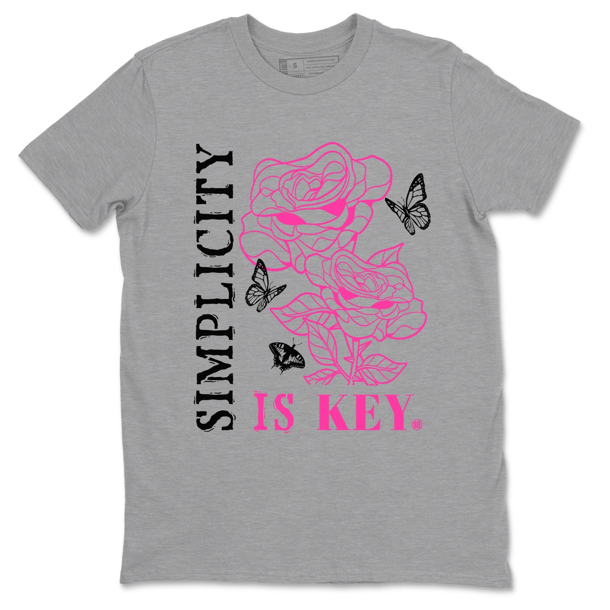 Nike KD 4 Retro Aunt Pearl shirts to match jordans Simplicity Is Key sneaker match tees Nike KD 4 Aunt Pearl match shoes to clothes Drip Gear Zone unisex cotton Heather Grey 2 shirts