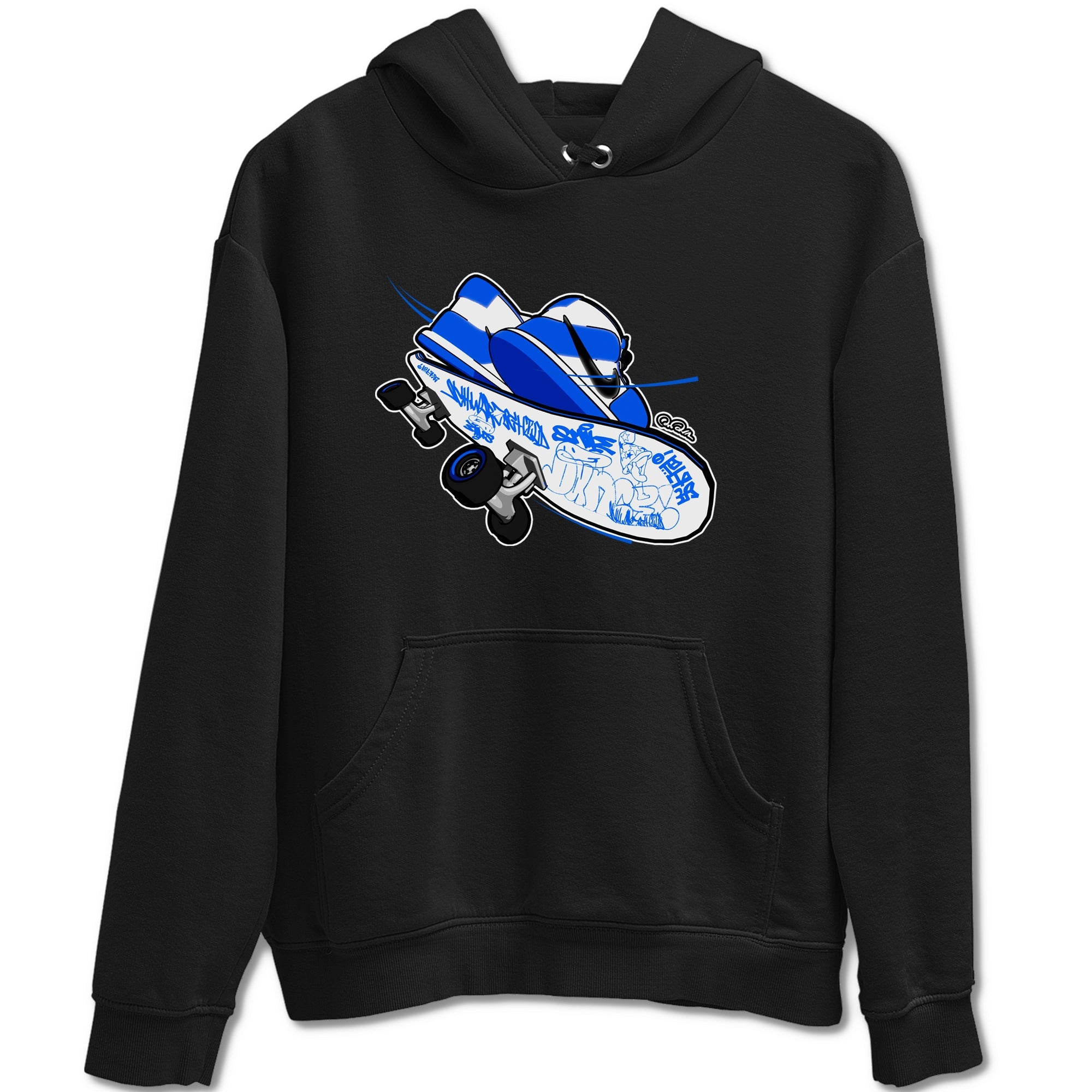 AJ1 Game Royal shirt to match jordans Skateboard sneaker tees Air Jordan 1 Game Royal Drip Gear Zone unisex cotton Black 2 crew neck shirt