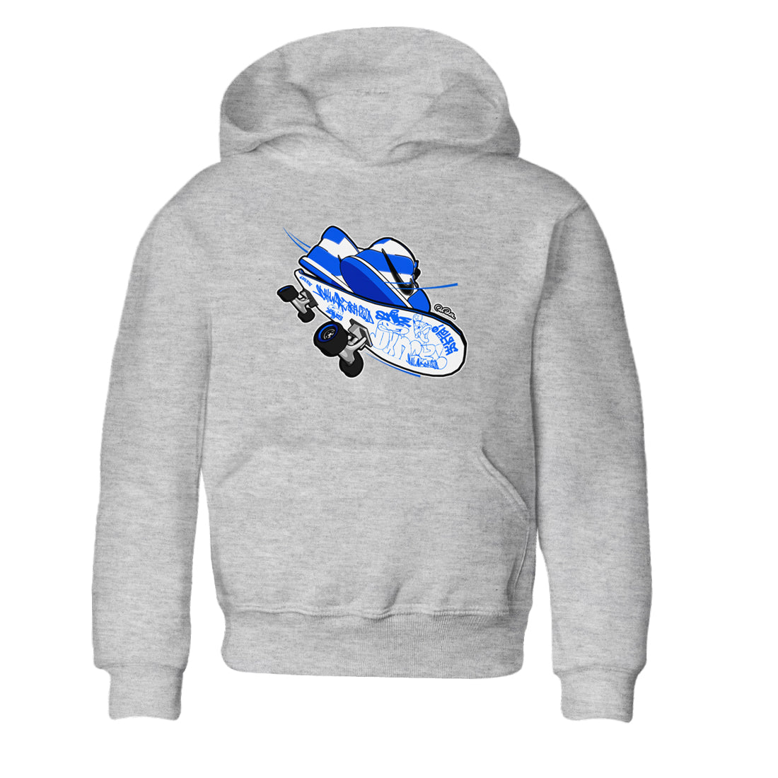 AJ1 Game Royal shirt to match jordans Skateboard sneaker tees Air Jordan 1 Game Royal Drip Gear Zone baby toddler Heather Grey 2 cotton Shirt