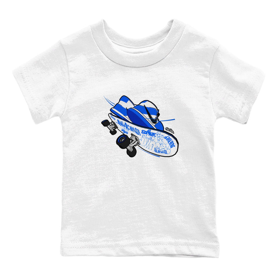 AJ1 Game Royal shirt to match jordans Skateboard sneaker tees Air Jordan 1 Game Royal Drip Gear Zone baby toddler White 2 cotton Shirt