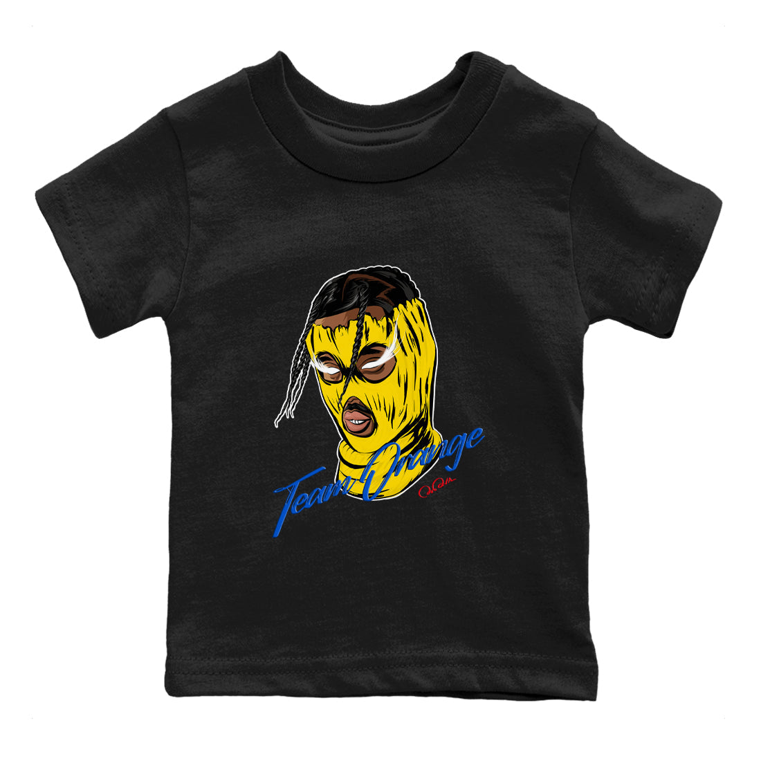 1s Travis Scott Canary shirt to match jordans Ski Mask Gang sneaker tees Air Jordan 1 Travis Scott Canary Drip Gear Zone baby toddler Black 2 cotton Shirt