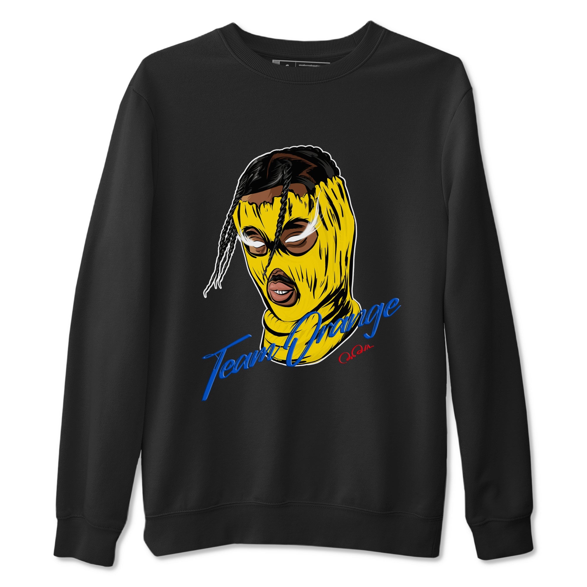 1s Travis Scott Canary shirt to match jordans Ski Mask Gang sneaker tees Air Jordan 1 Travis Scott Canary Drip Gear Zone unisex cotton Black 2 crew neck shirt