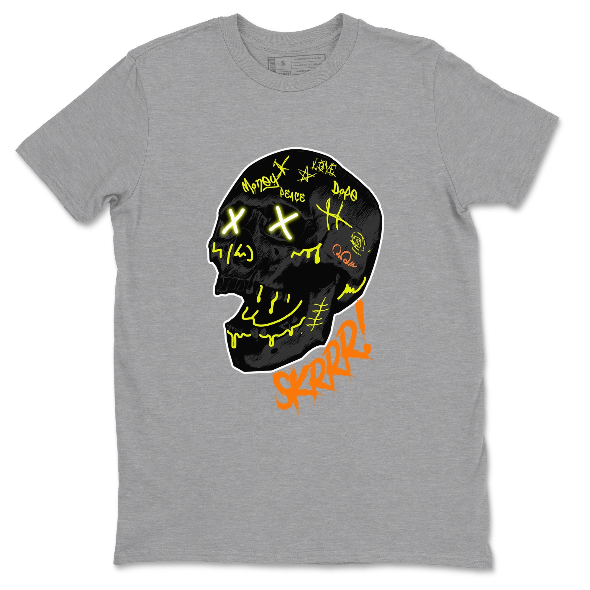 Dunk Halloween shirt to match jordans Skrrr sneaker tees Halloween night dress Dunk Halloween Drip Gear Zone Unisex Heather Grey 2 T-Shirt