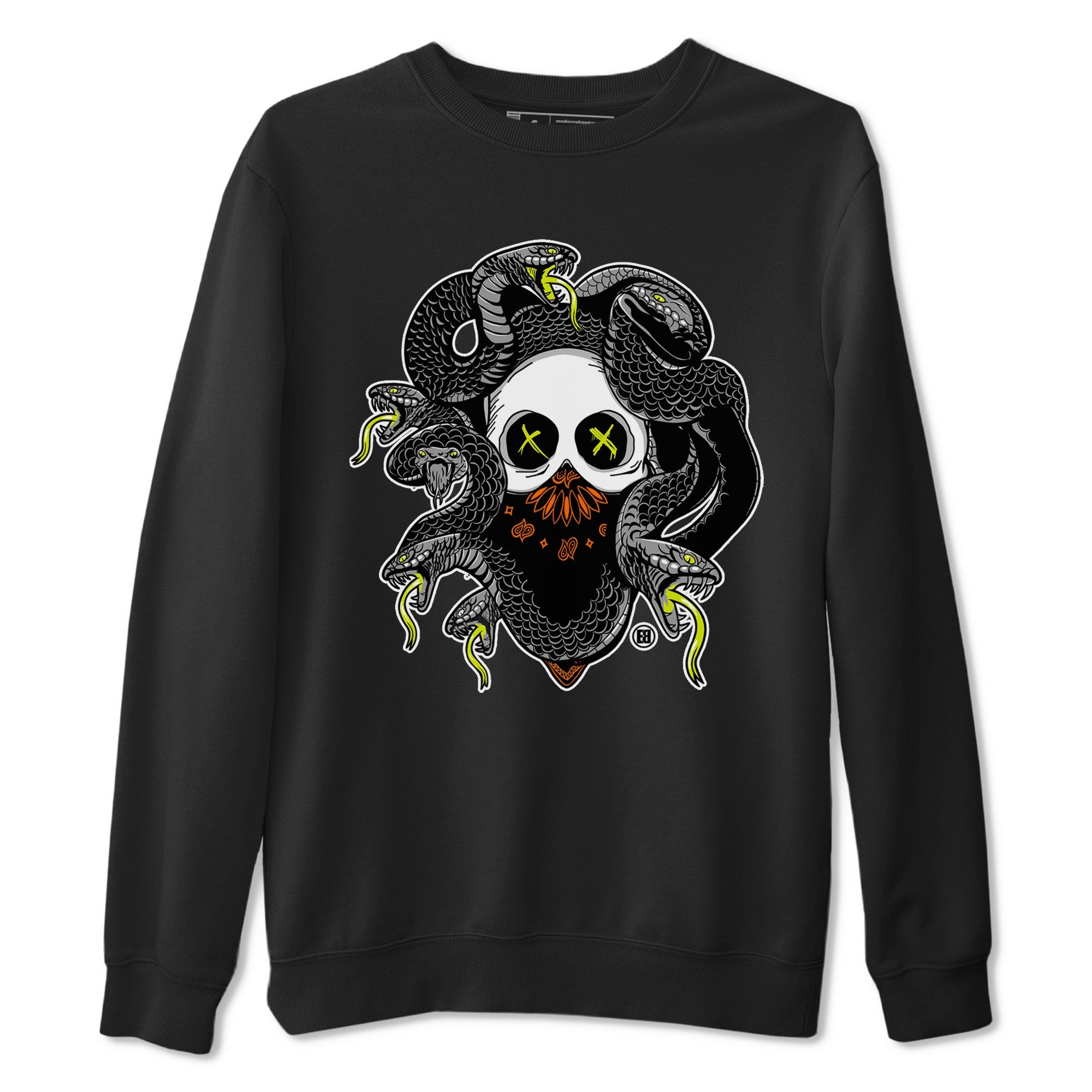 Dunk Halloween shirt to match jordans Skull Medusa sneaker tees Dunk Halloween Drip Gear Zone Casual Crew Neck T-Shirt Unisex Black 2 T-Shirt