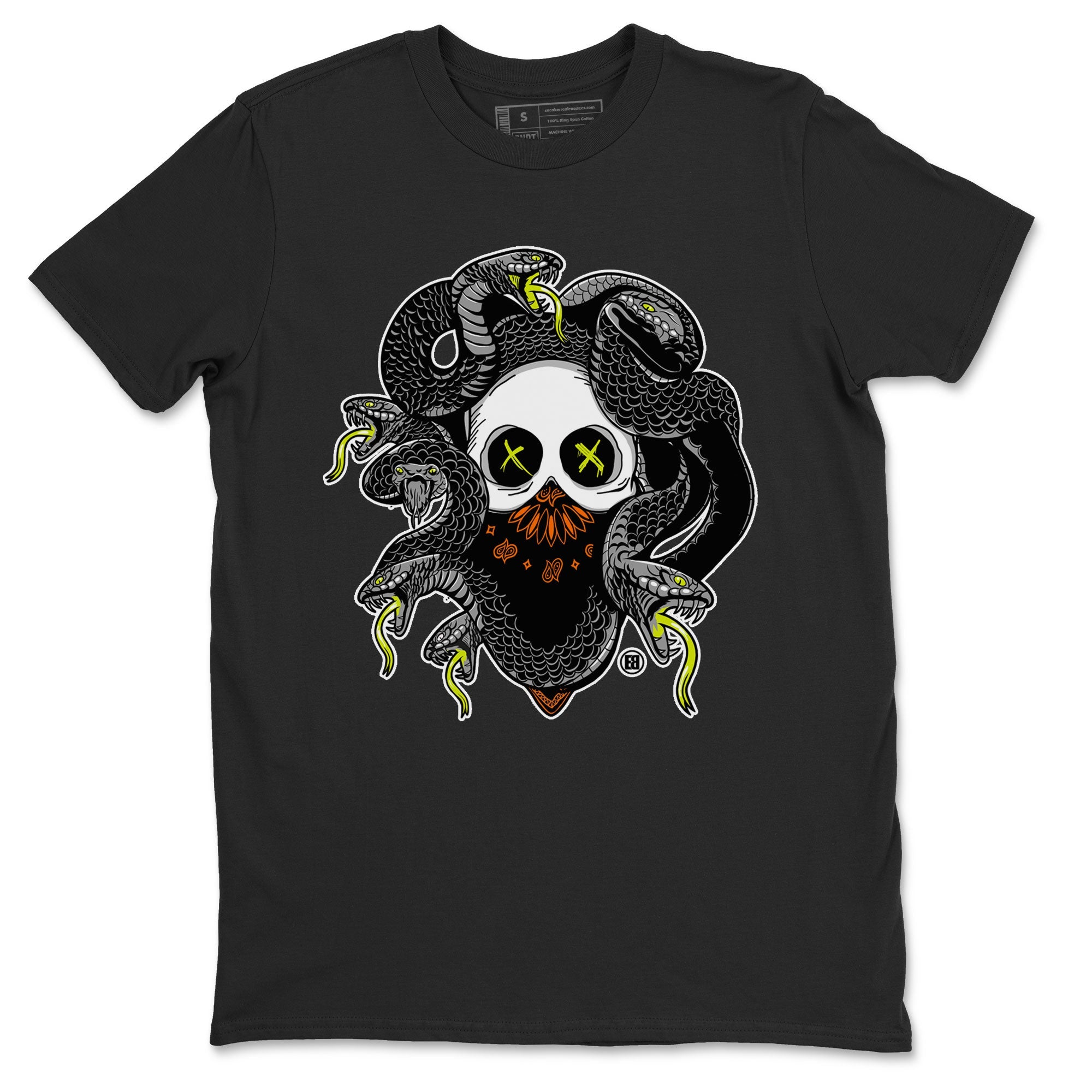 Dunk Halloween shirt to match jordans Skull Medusa sneaker tees Dunk Halloween Drip Gear Zone Casual Crew Neck T-Shirt Unisex Black 2 T-Shirt