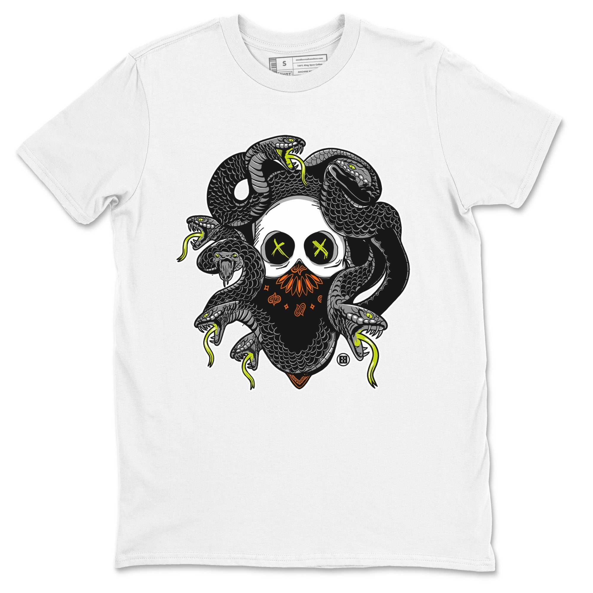 Dunk Halloween shirt to match jordans Skull Medusa sneaker tees Dunk Halloween Drip Gear Zone Casual Crew Neck T-Shirt Unisex White 2 T-Shirt