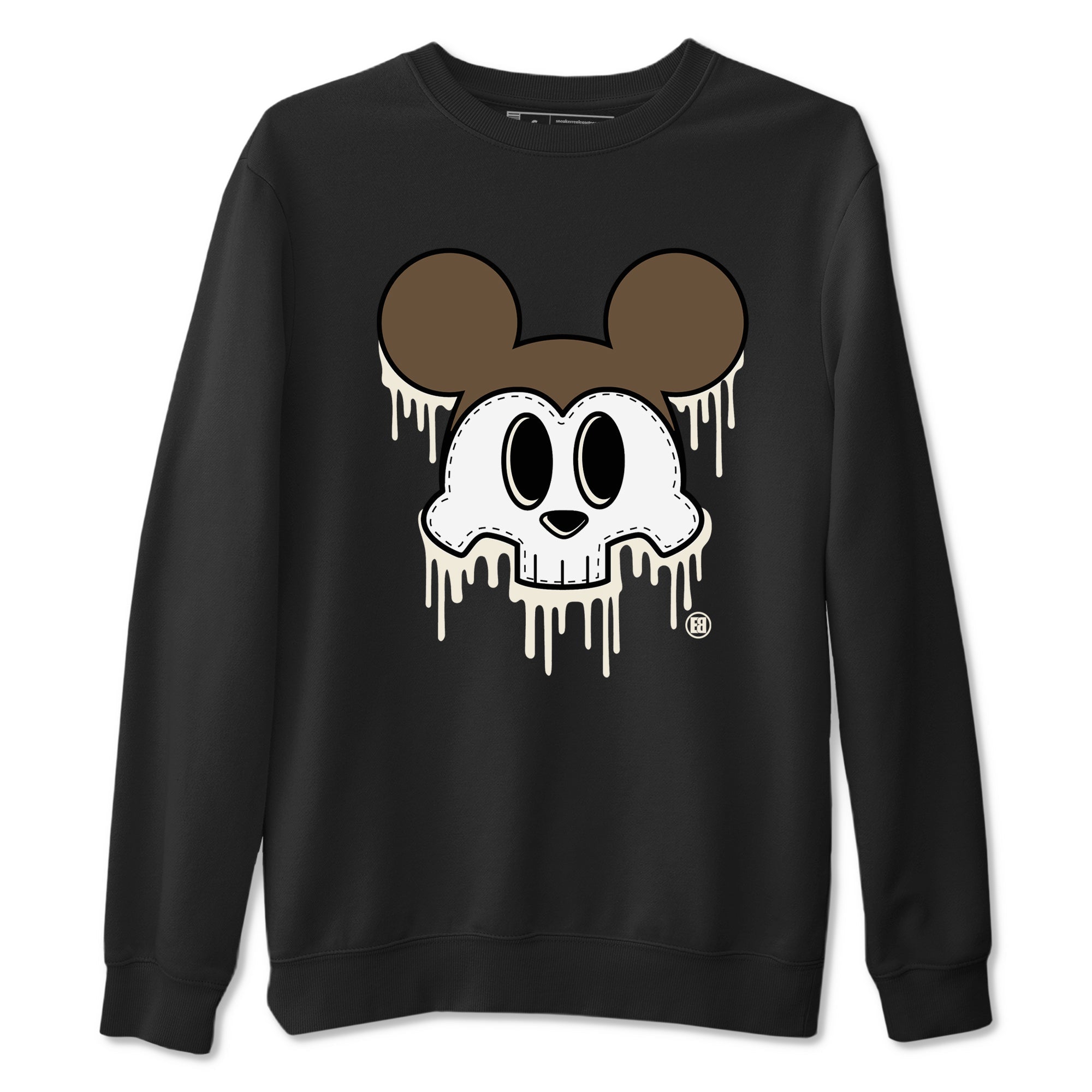 AJ1 Mocha shirts to match jordans Skull Mouse sneaker match tees Air Jordan 1 Mocha Drip Gear Zone streetwear brand Black 2 unisex cotton tee