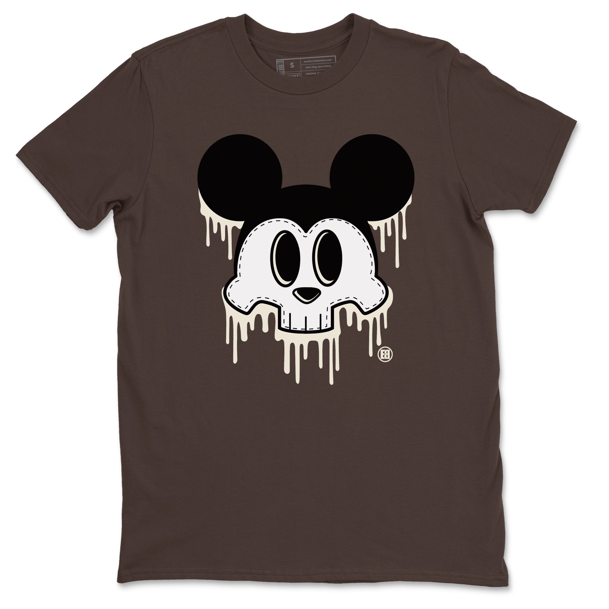 AJ1 Mocha shirts to match jordans Skull Mouse sneaker match tees Air Jordan 1 Mocha Drip Gear Zone streetwear brand Dark Chocolate 2 unisex cotton tee