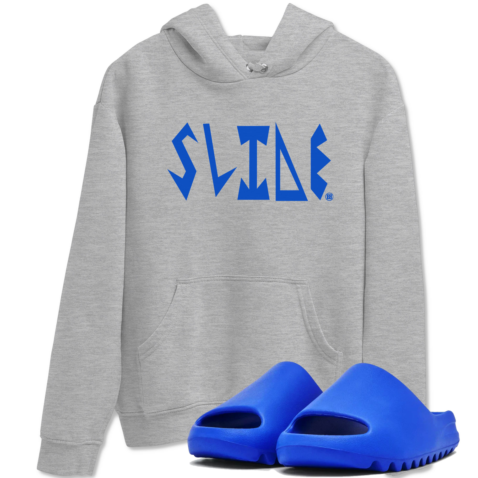 Yeezy Slide Azure shirts to match jordans Slide Letters sneaker match tees Yeezy Slide Azure Drip Gear Zone streetwear brand Heather Grey 1 unisex cotton tee
