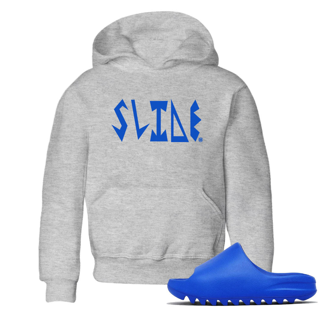 Yeezy Slide Azure shirts to match jordans Slide Letters sneaker match tees Yeezy Slide Azure Drip Gear Zone streetwear brand Baby and Youth Heather Grey 1 cotton tee