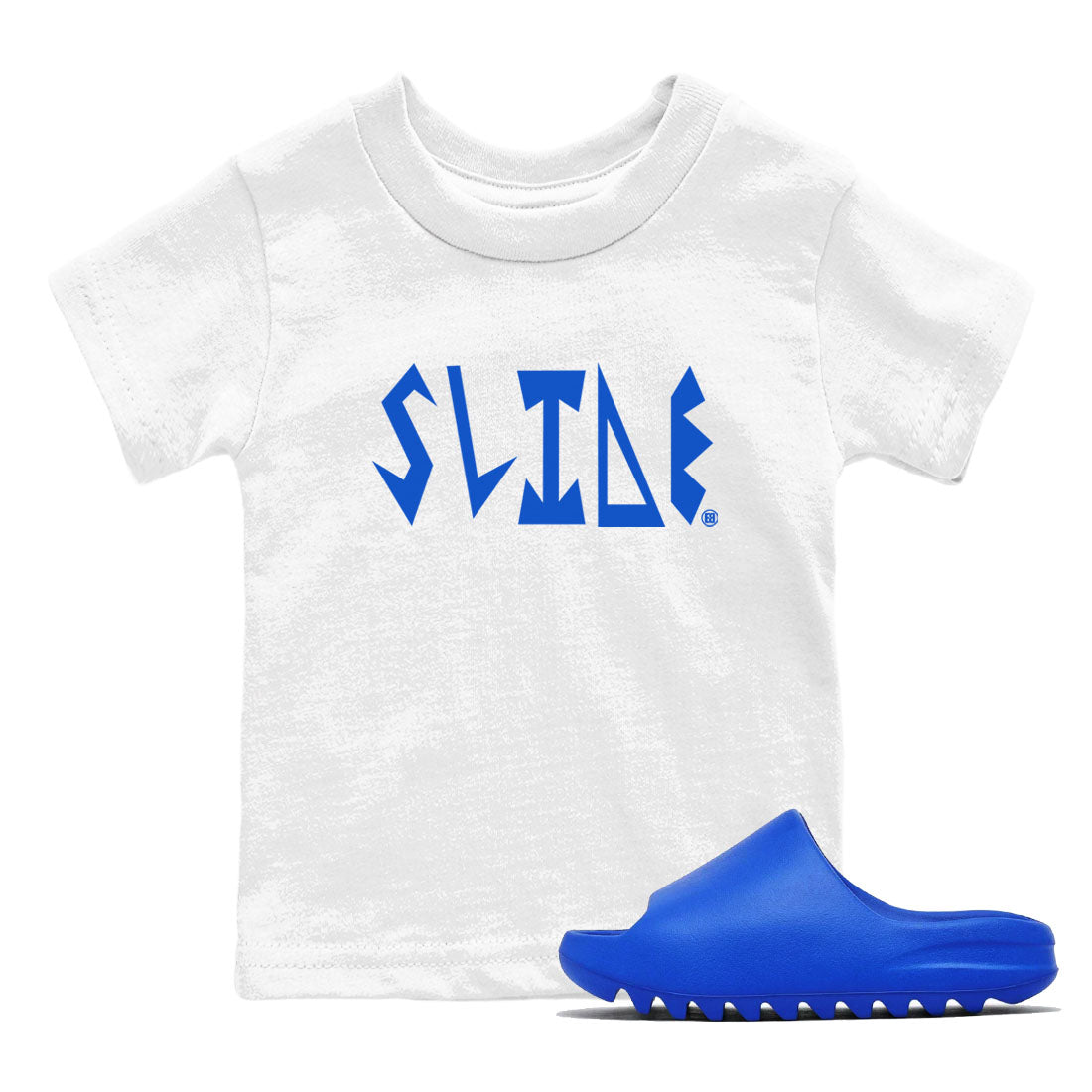 Yeezy Slide Azure shirts to match jordans Slide Letters sneaker match tees Yeezy Slide Azure Drip Gear Zone streetwear brand Baby and Youth White 1 cotton tee