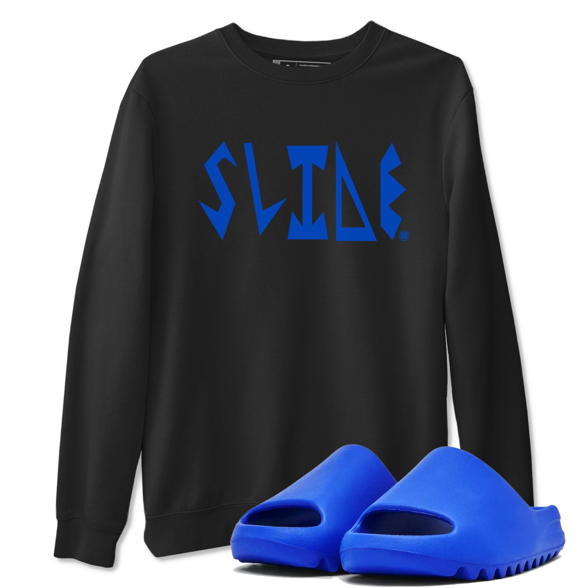 Yeezy Slide Azure shirts to match jordans Slide Letters sneaker match tees Yeezy Slide Azure Drip Gear Zone streetwear brand Black 1 unisex cotton tee