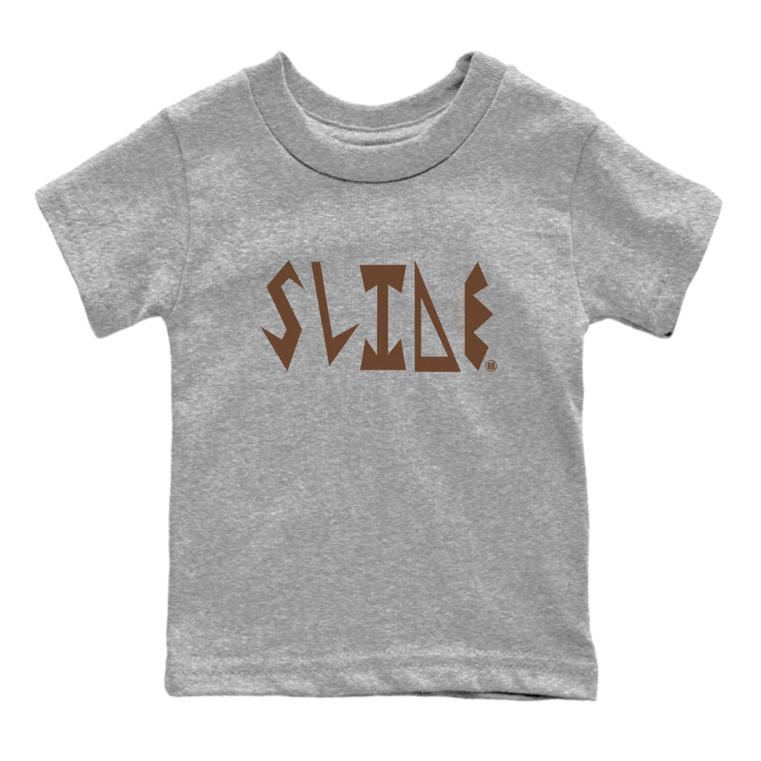 Yeezy Slide Flax shirts to match jordans Slide Letters sneaker match tees Yeezy Slide Flax Drip Gear Zone streetwear brand Baby and Youth Heather Grey 2 cotton tee