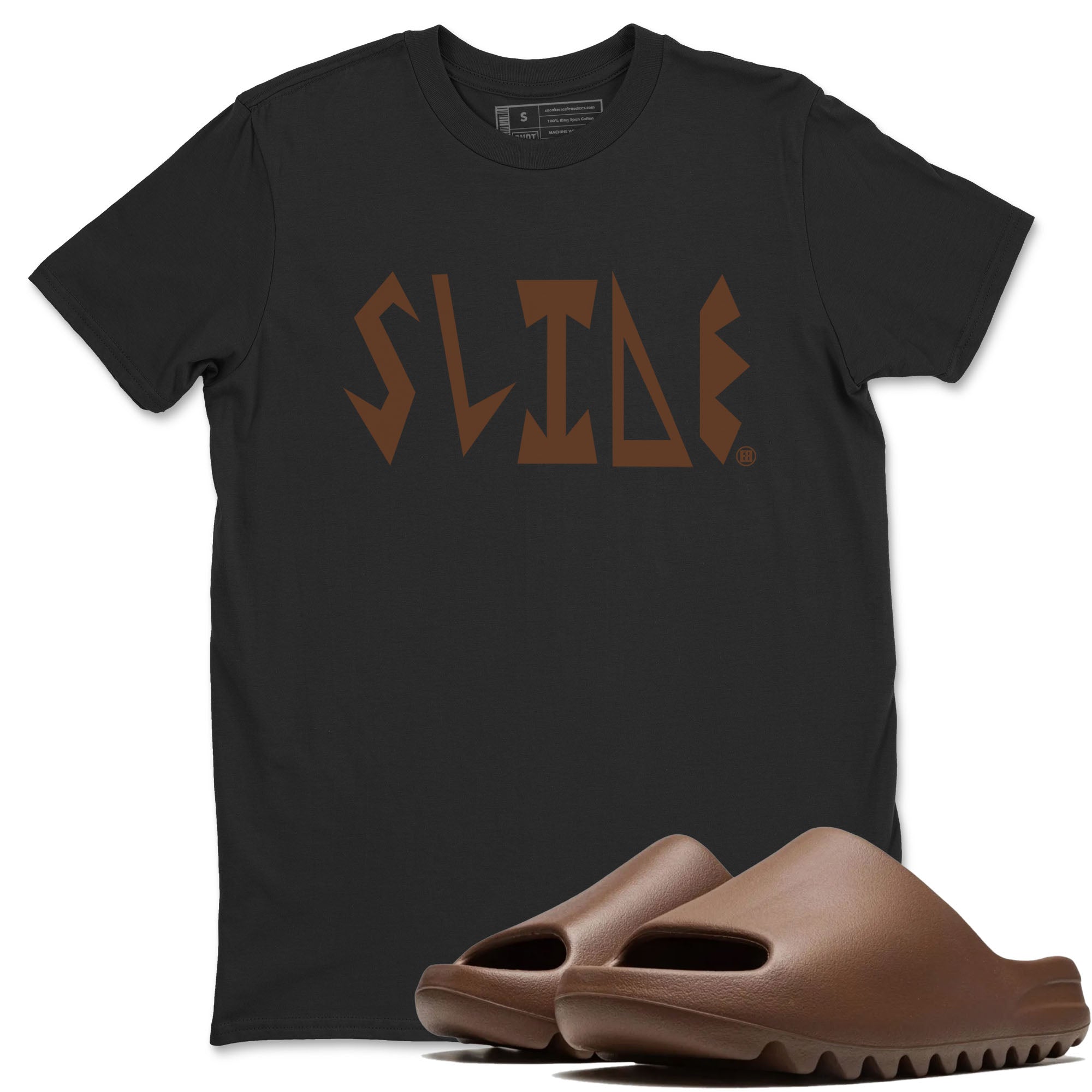 Yeezy Slide Flax shirts to match jordans Slide Letters sneaker match tees Yeezy Slide Flax Drip Gear Zone streetwear brand Black 1 unisex cotton tee